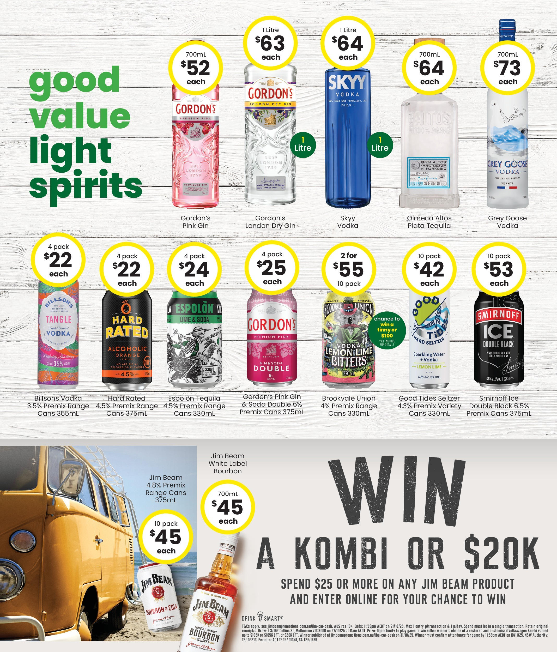 The Bottle-O - Good Value Booze, For Good Value Fans. 15/09 - 14/09/2025 > weekly / monthly specials | Page: 5 | Products: Vodka, Whiskey, Lemon, Game