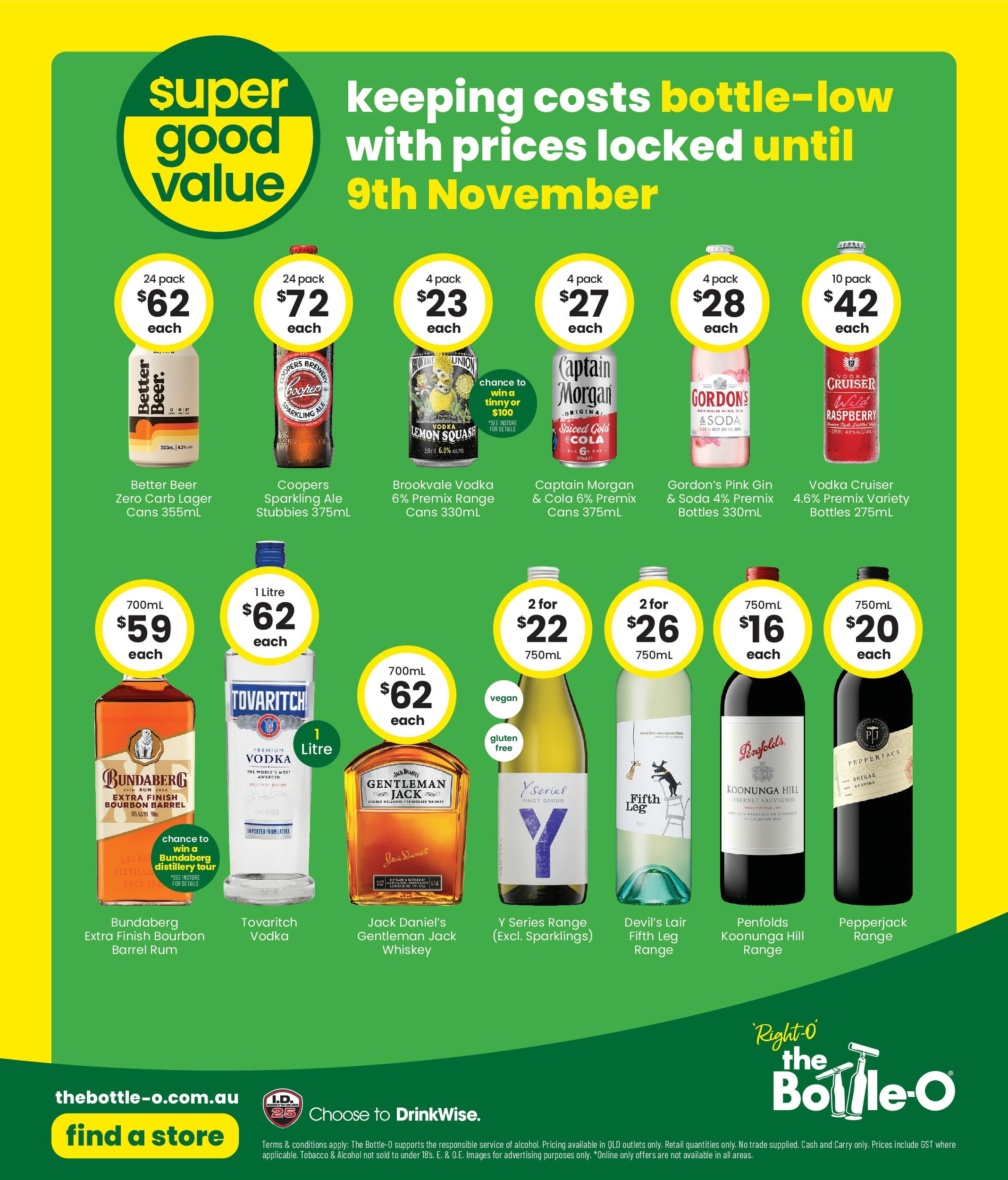 The Bottle-O - Good Value Booze, For Good Value Fans. 15/09 - 14/09/2025 > weekly / monthly specials | Page: 8 | Products: Beer, Gin, Vodka, Squash