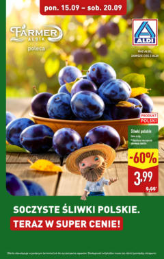 Pogląd oferty "Aldi - Soczyste śliwki w ALDI" - ważna od 14.09.2025