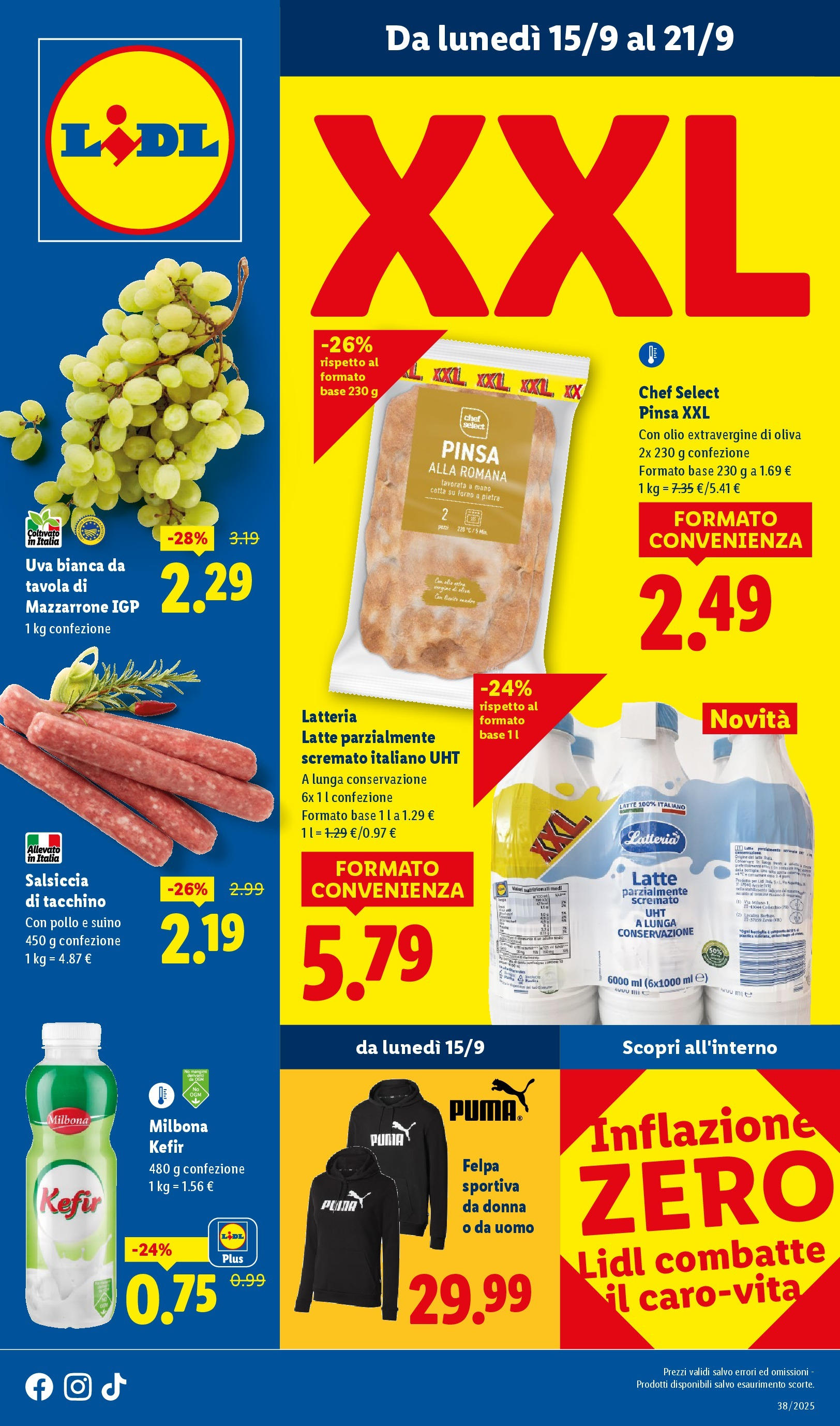 LIDL nuovo volantino dal 14/09/2025 - in anteprima⏳ | Pagina: 1 | Prodotti: Latte, Olio, Uva, Forno LIDL volantino della prossima settimana dal 14/09/2025 📣 | Pagina: 1 | Prodotti: Latte, Olio, Uva, Forno