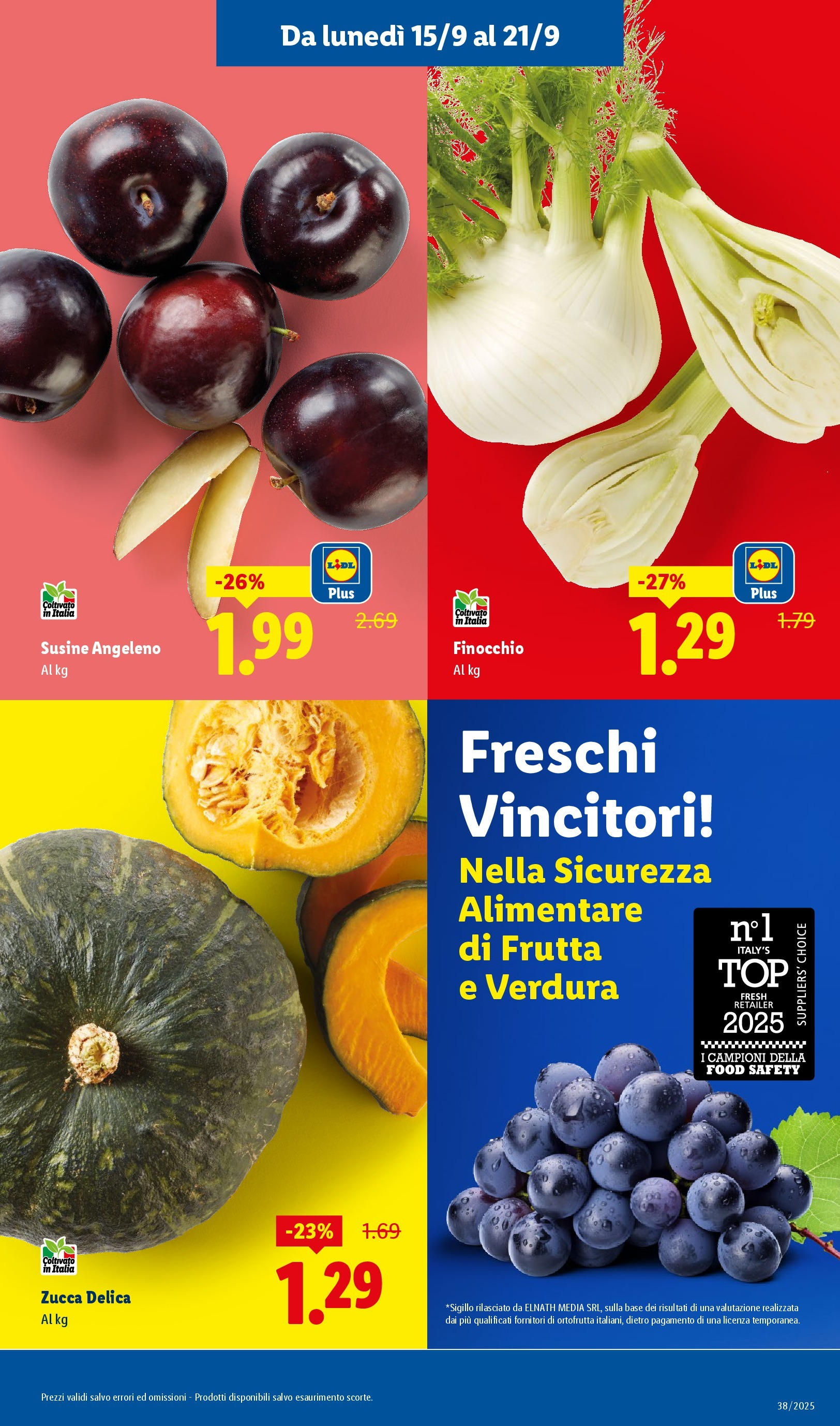 LIDL nuovo volantino dal 14/09/2025 - in anteprima⏳ | Pagina: 3 | Prodotti: Frutta, Zucca, Susine LIDL volantino della prossima settimana dal 14/09/2025 📣 | Pagina: 3 | Prodotti: Frutta, Zucca, Susine