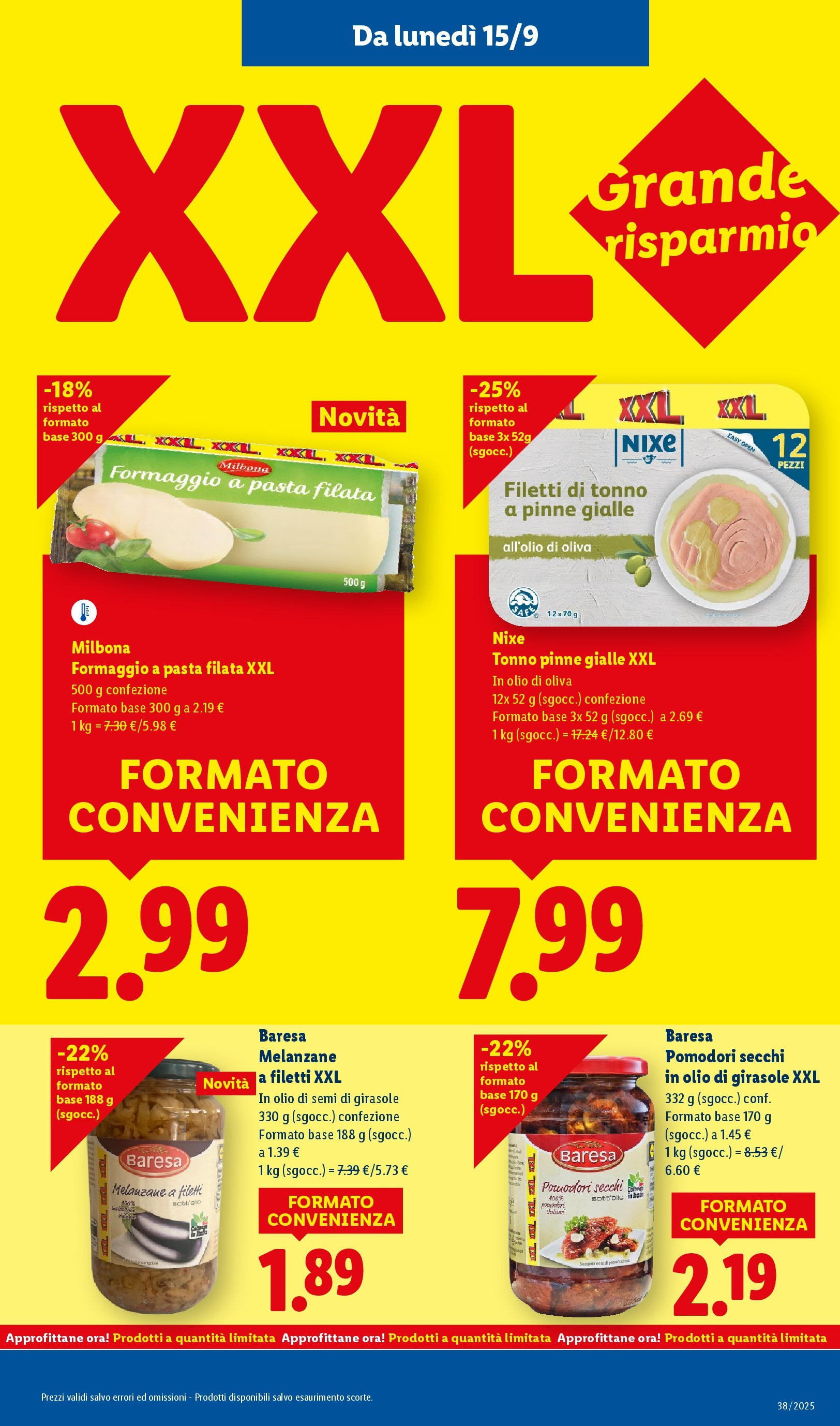 LIDL nuovo volantino dal 14/09/2025 - in anteprima⏳ | Pagina: 11 | Prodotti: Pasta, Melanzane, Pomodori secchi, Olio di Oliva LIDL volantino della prossima settimana dal 14/09/2025 📣 | Pagina: 11 | Prodotti: Pasta, Melanzane, Pomodori secchi, Olio di Oliva