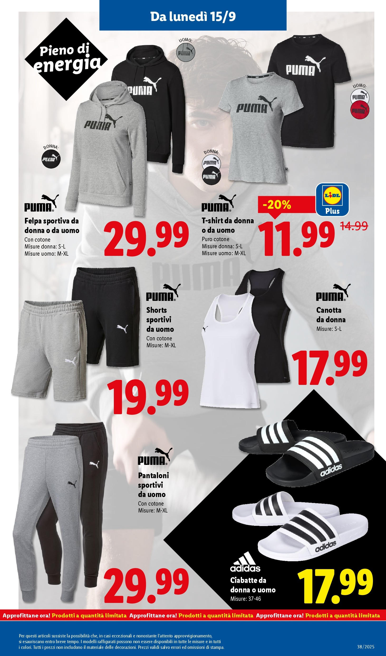 LIDL nuovo volantino dal 14/09/2025 - in anteprima⏳ | Pagina: 41 | Prodotti: Canotta, Felpa, Pantaloni, Ciabatte LIDL volantino della prossima settimana dal 14/09/2025 📣 | Pagina: 41 | Prodotti: Canotta, Felpa, Pantaloni, Ciabatte