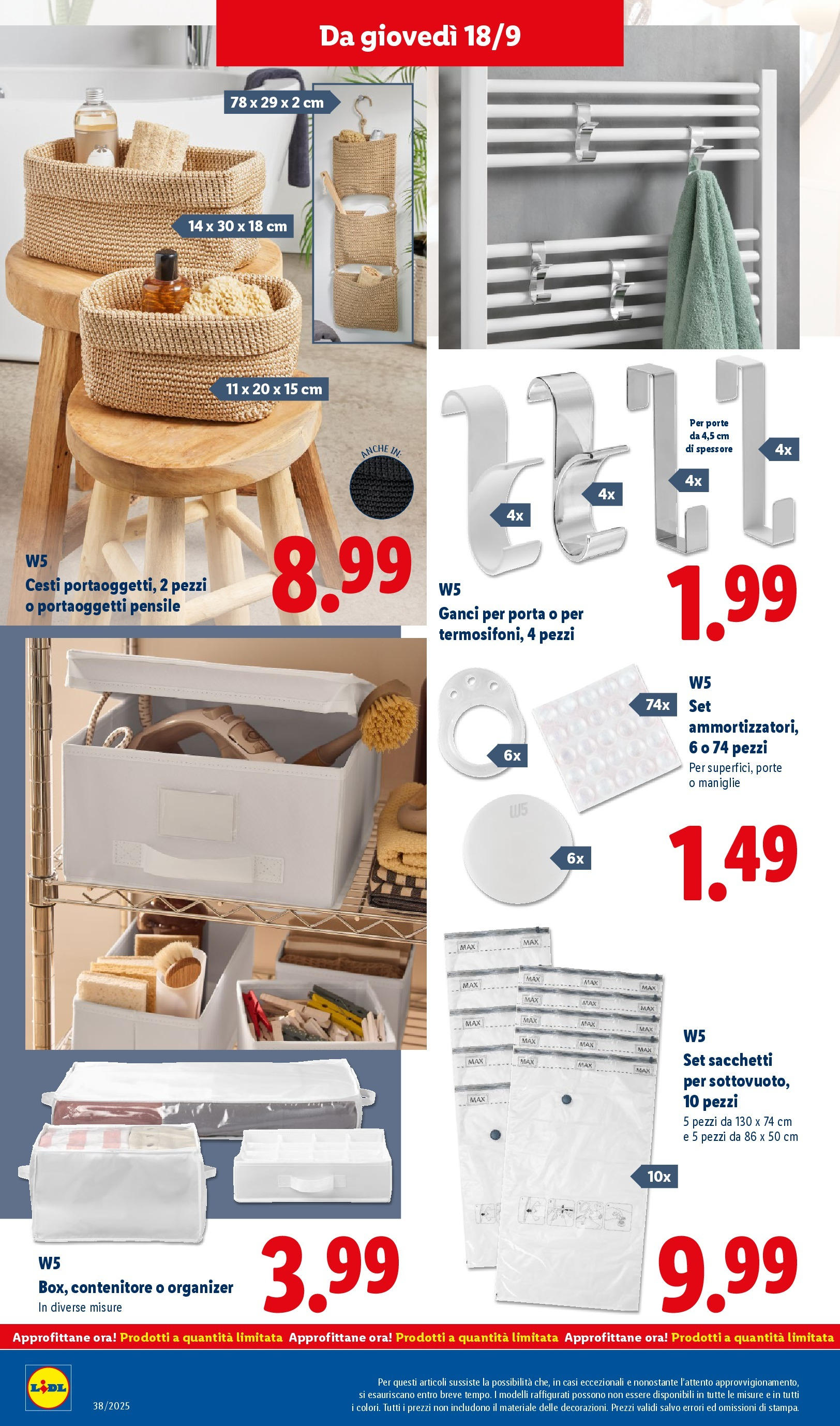 LIDL nuovo volantino dal 14/09/2025 - in anteprima⏳ | Pagina: 50 | Prodotti: Contenitore LIDL volantino della prossima settimana dal 14/09/2025 📣 | Pagina: 50 | Prodotti: Contenitore