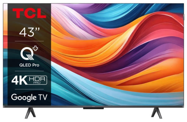 Televizor Smart TCL 43T7B, 108 cm, Ultra HD 4K