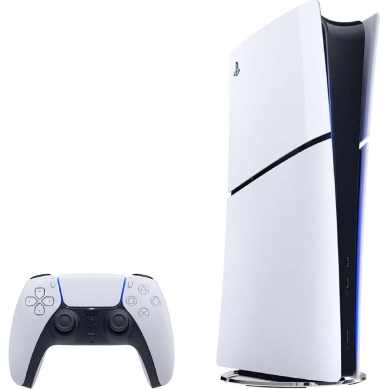 Consola Sony PlayStation 5, Slim, 1TB SSD, Digital Edition, Negru / Alb