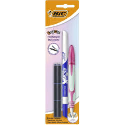 Stilou Easy Bic cu 6 rezerve si 1 mini pic, mai multe culori