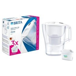 Starter pack Cana filtranta Aluna 2.4 L (Alb) + 3 filtre Maxtra PRO
