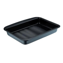 Tava pentru copt Pyrex Wave PY-5206, otel carbon, 35.5x28.1x5 cm, Albastru