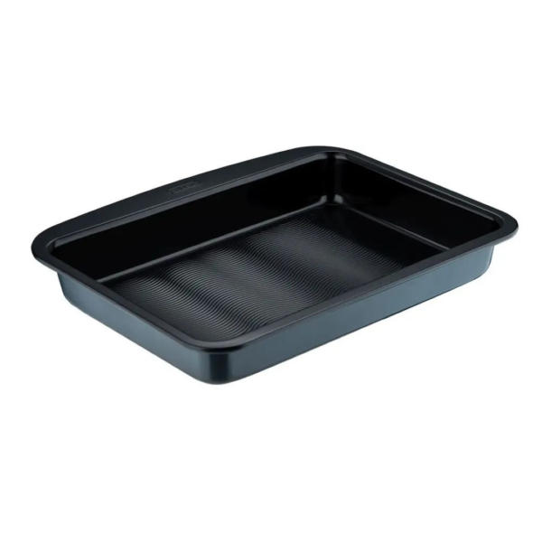 Tava pentru copt Pyrex Wave PY-5206, otel carbon, 35.5x28.1x5 cm, Albastru