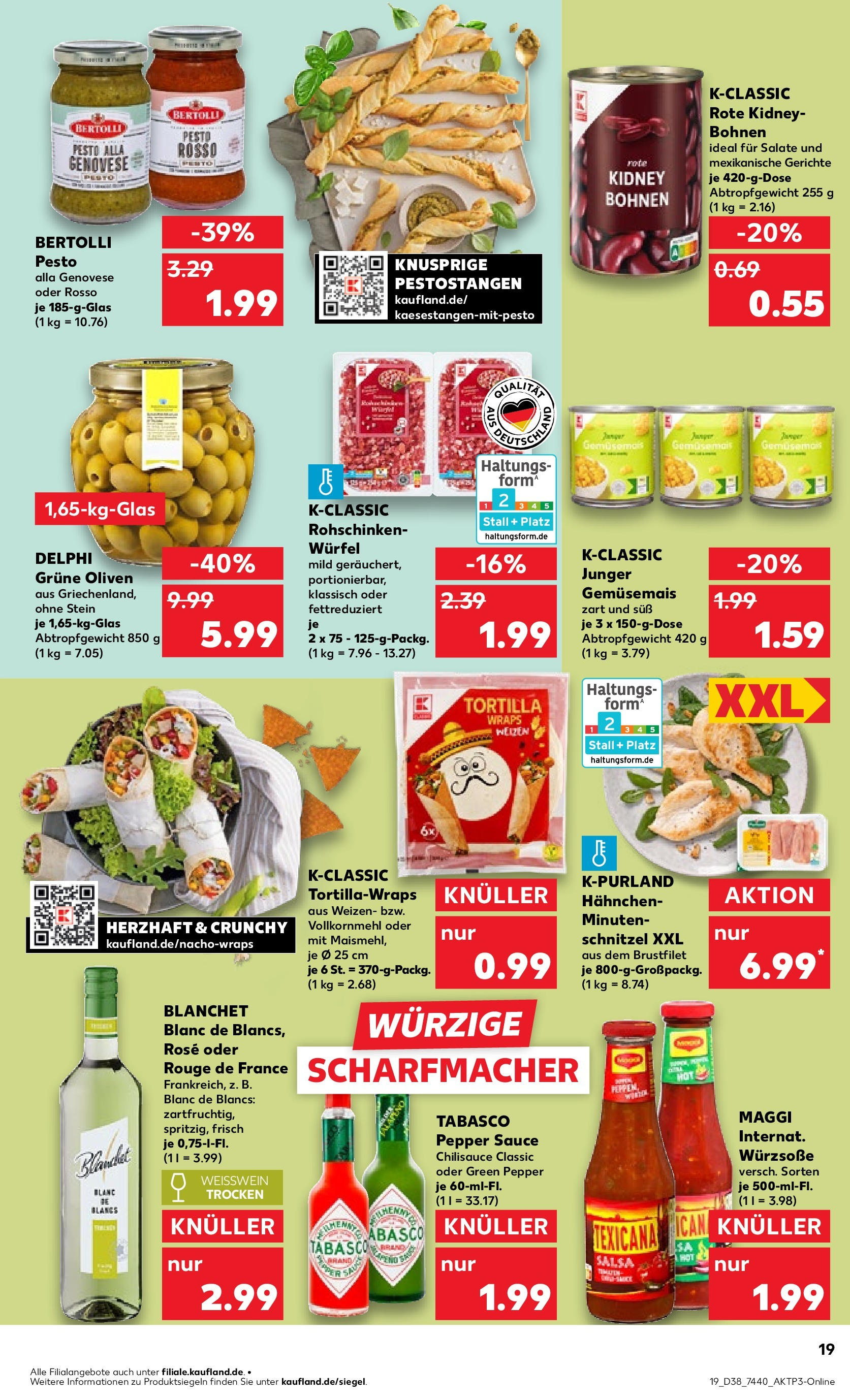 Prospekt Kaufland ab 17.09.2025 » Angebote Online zum Blättern | Seite: 23 | Produkte: Maggi, Weißwein, Rouge, Schnitzel