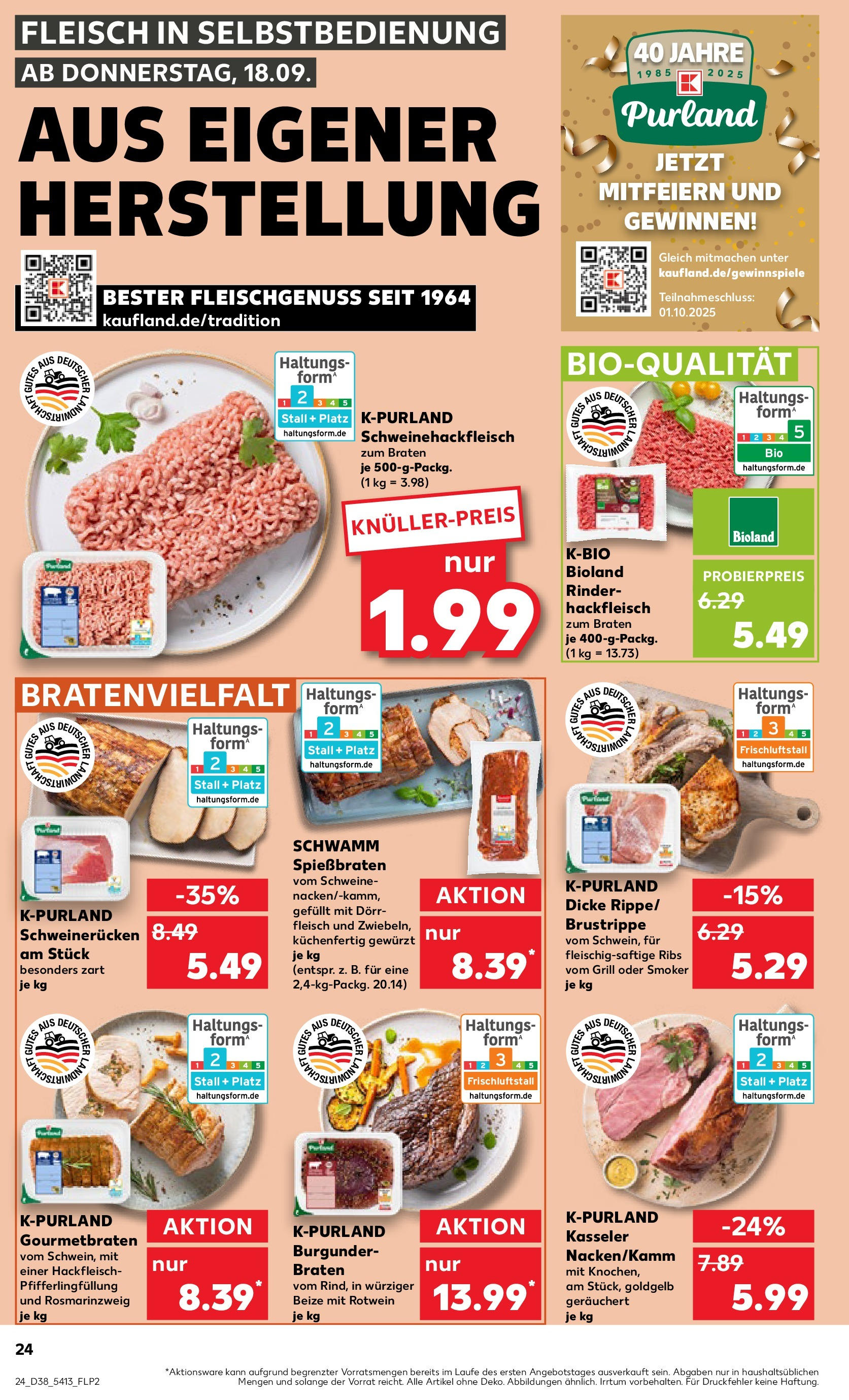 Prospekt Kaufland ab 17.09.2025 » Angebote Online zum Blättern | Seite: 24 | Produkte: Grill, Rotwein, Fleisch, Hackfleisch