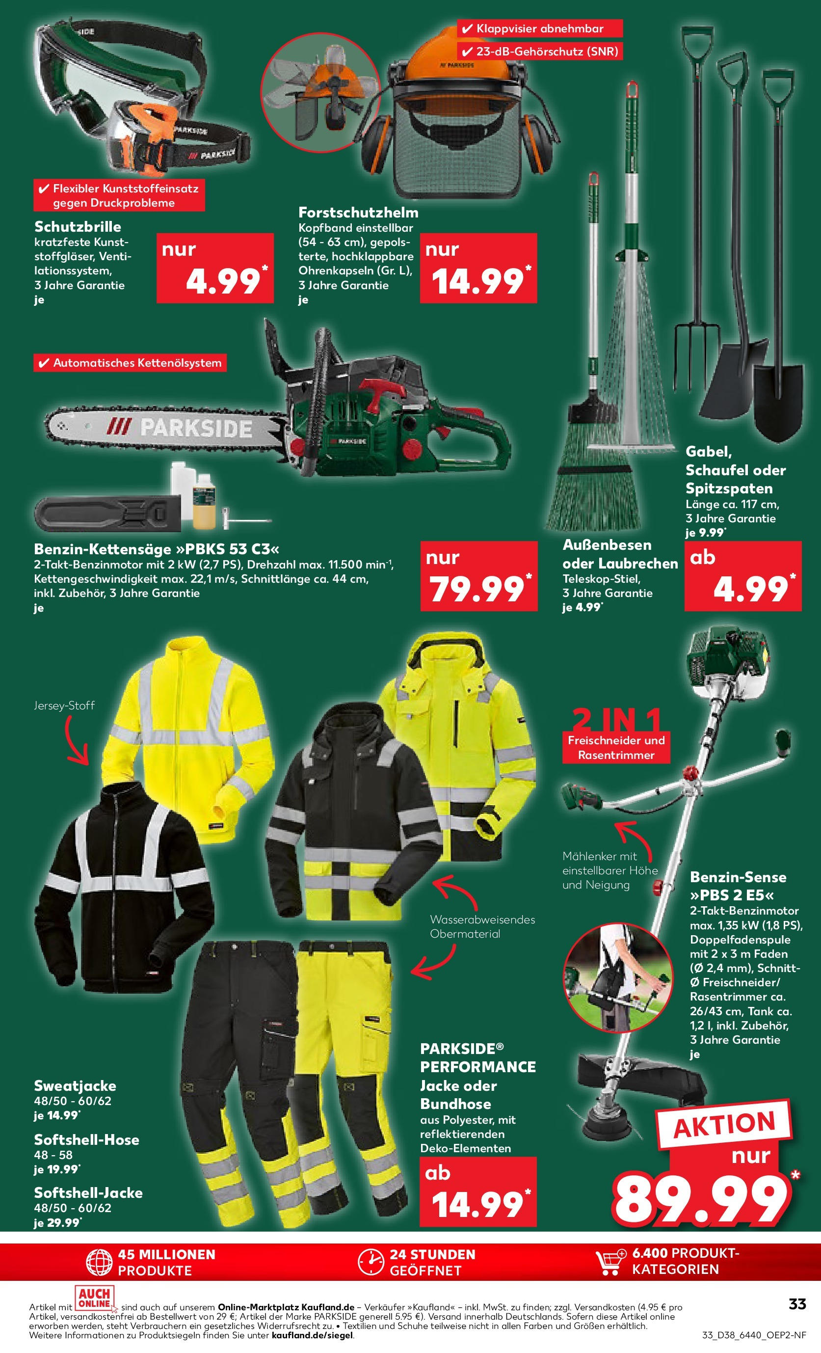 Prospekt Kaufland ab 17.09.2025 » Angebote Online zum Blättern | Seite: 33 | Produkte: Cutter, Sweatjacke, Jacke