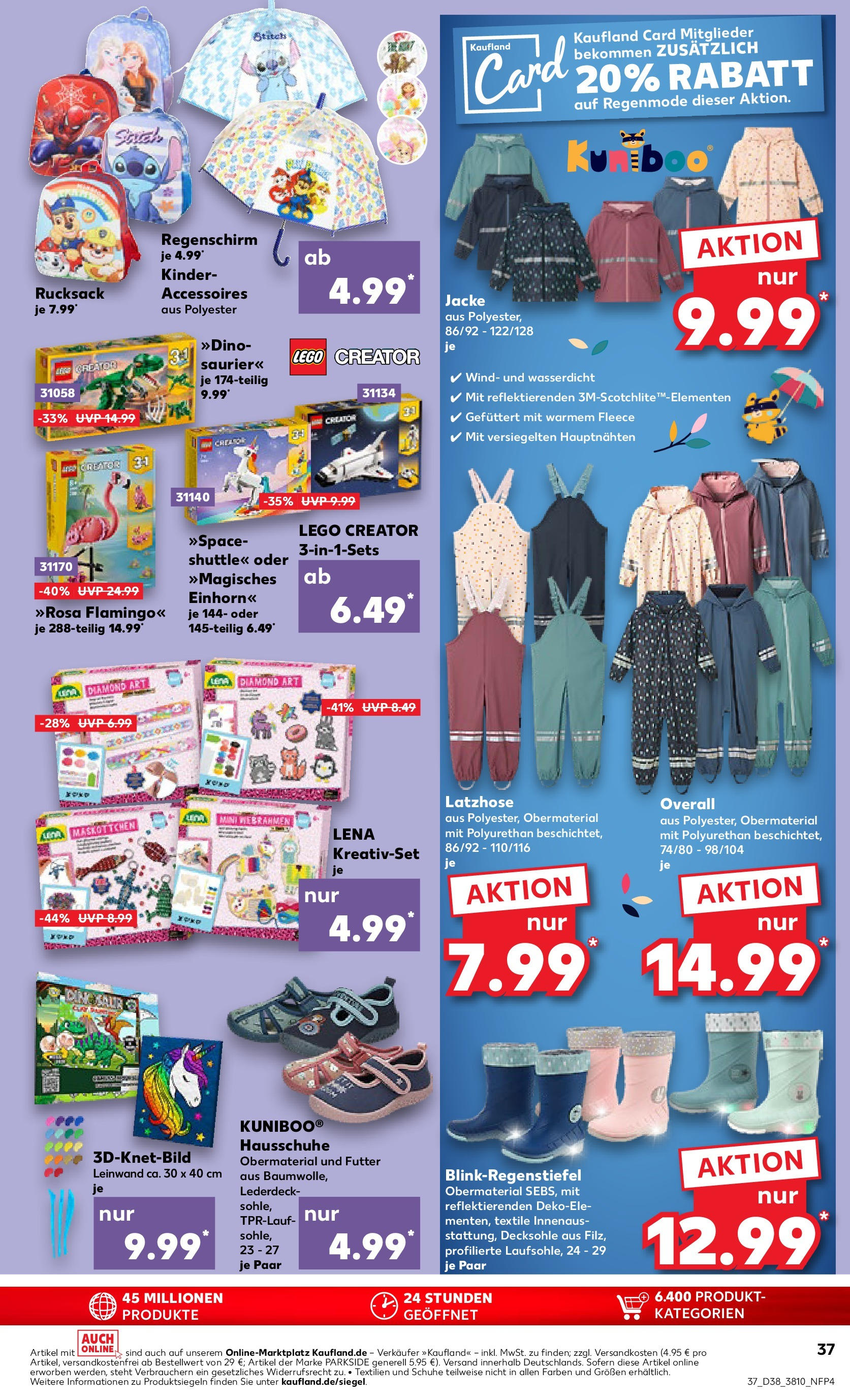 Prospekt Kaufland ab 17.09.2025 » Angebote und Werbung Online | Seite: 37 | Produkte: Jacke, Overall, Hausschuhe, Regenschirm Prospekt Kaufland ab 17.09.2025 » Angebote Online zum Blättern | Seite: 37 | Produkte: Jacke, Overall, Hausschuhe, Regenschirm