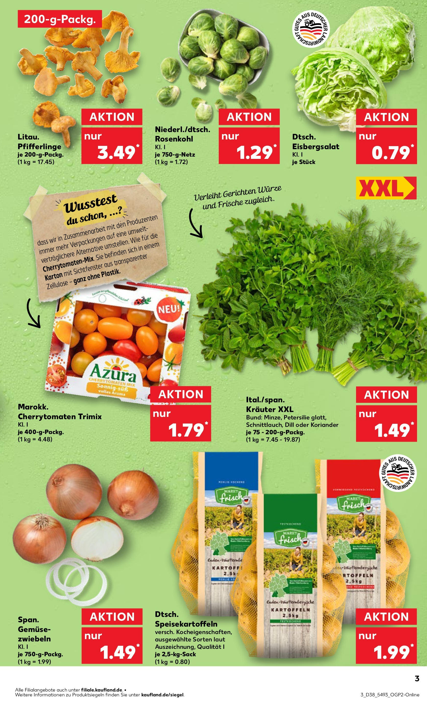 Prospekt Kaufland ab 17.09.2025 » Angebote und Werbung Online | Seite: 3 Prospekt Kaufland ab 17.09.2025 » Angebote Online zum Blättern | Seite: 3
