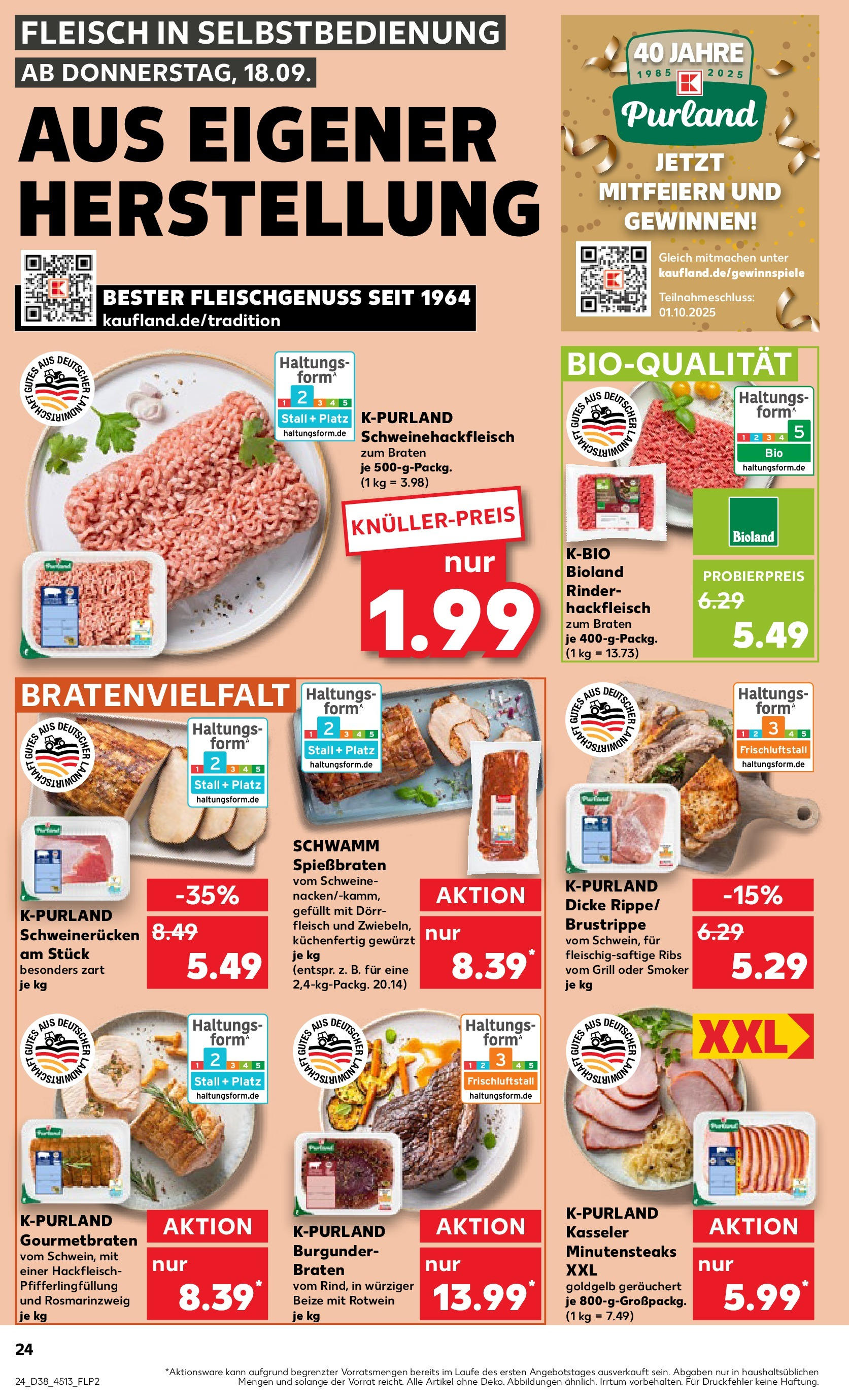Prospekt Kaufland ab 17.09.2025 » Angebote und Werbung Online | Seite: 24 Prospekt Kaufland ab 17.09.2025 » Angebote Online zum Blättern | Seite: 24
