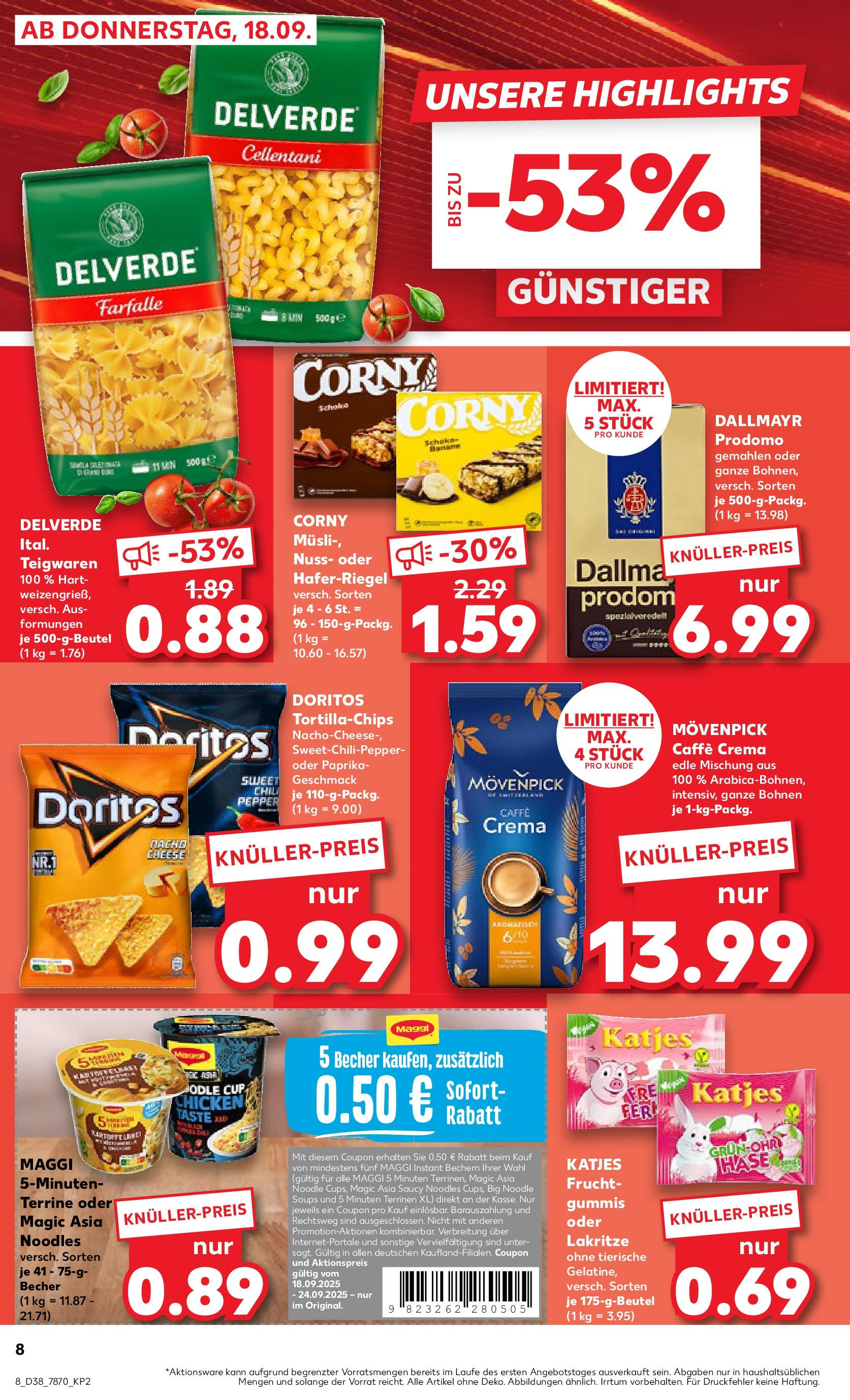 Prospekt Kaufland ab 17.09.2025 » Angebote Online zum Blättern | Seite: 8