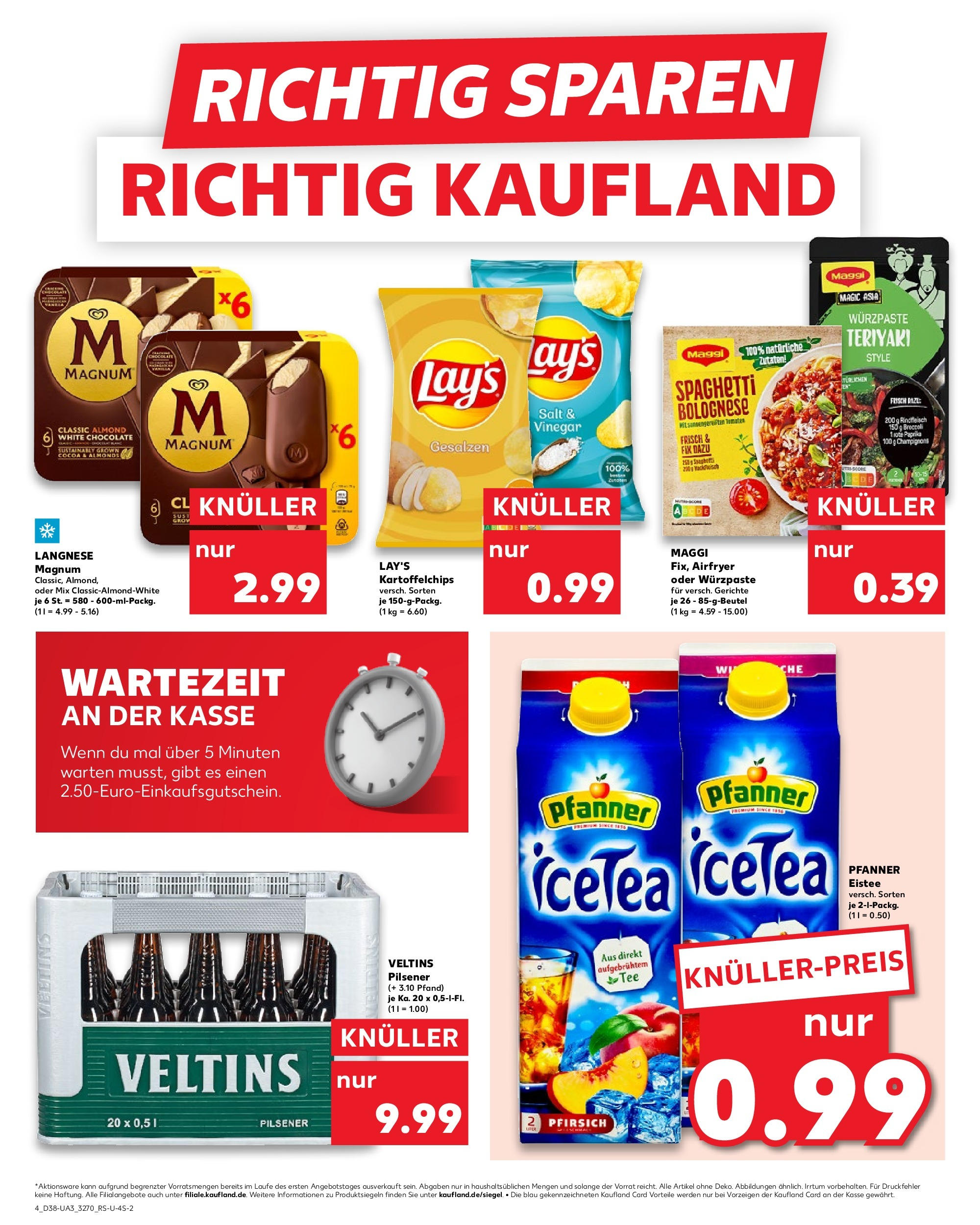 Prospekt Kaufland ab 18.09.2025 » Angebote Online zum Blättern | Seite: 4 | Produkte: Langnese, Fisch, Champignons, Rindfleisch