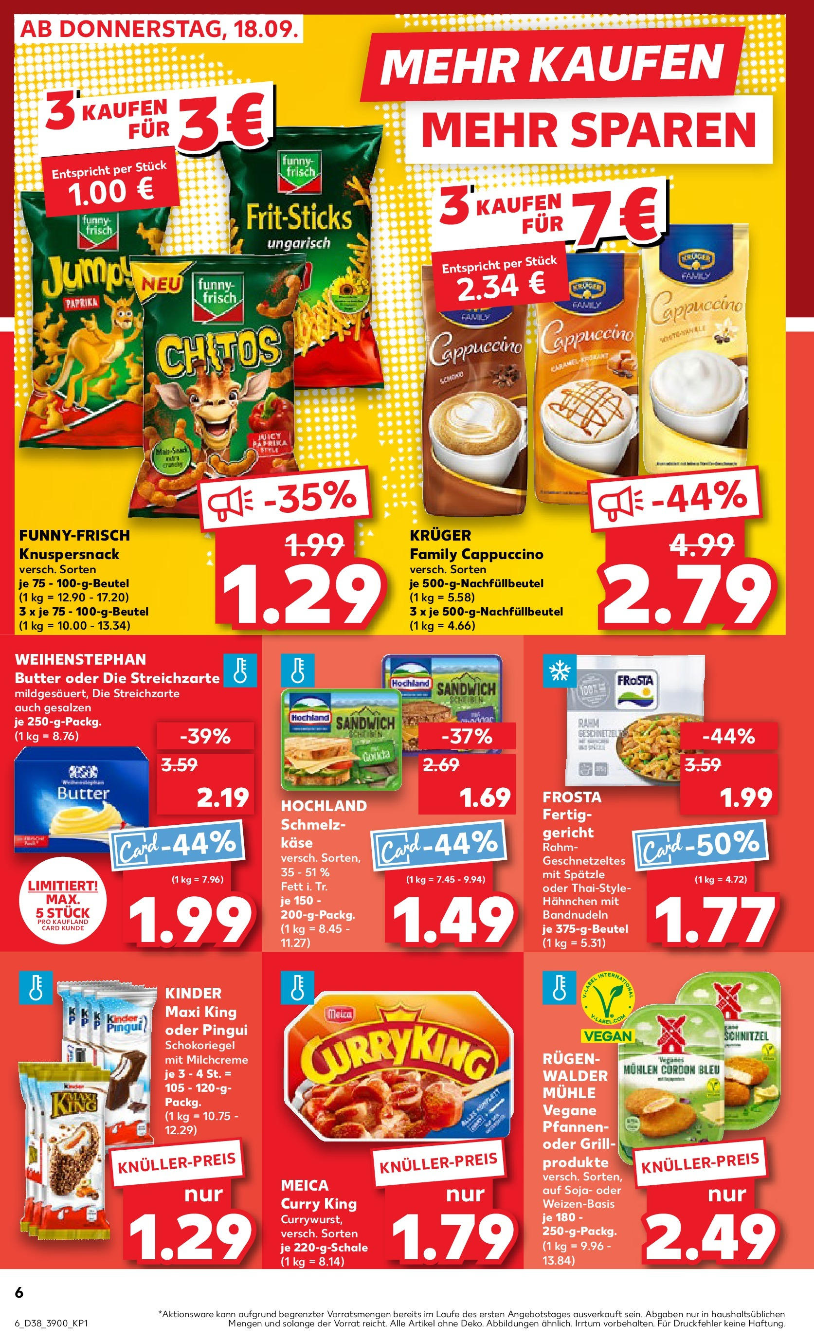Prospekt Kaufland ab 17.09.2025 » Angebote und Werbung Online | Seite: 6 Prospekt Kaufland ab 17.09.2025 » Angebote Online zum Blättern | Seite: 6