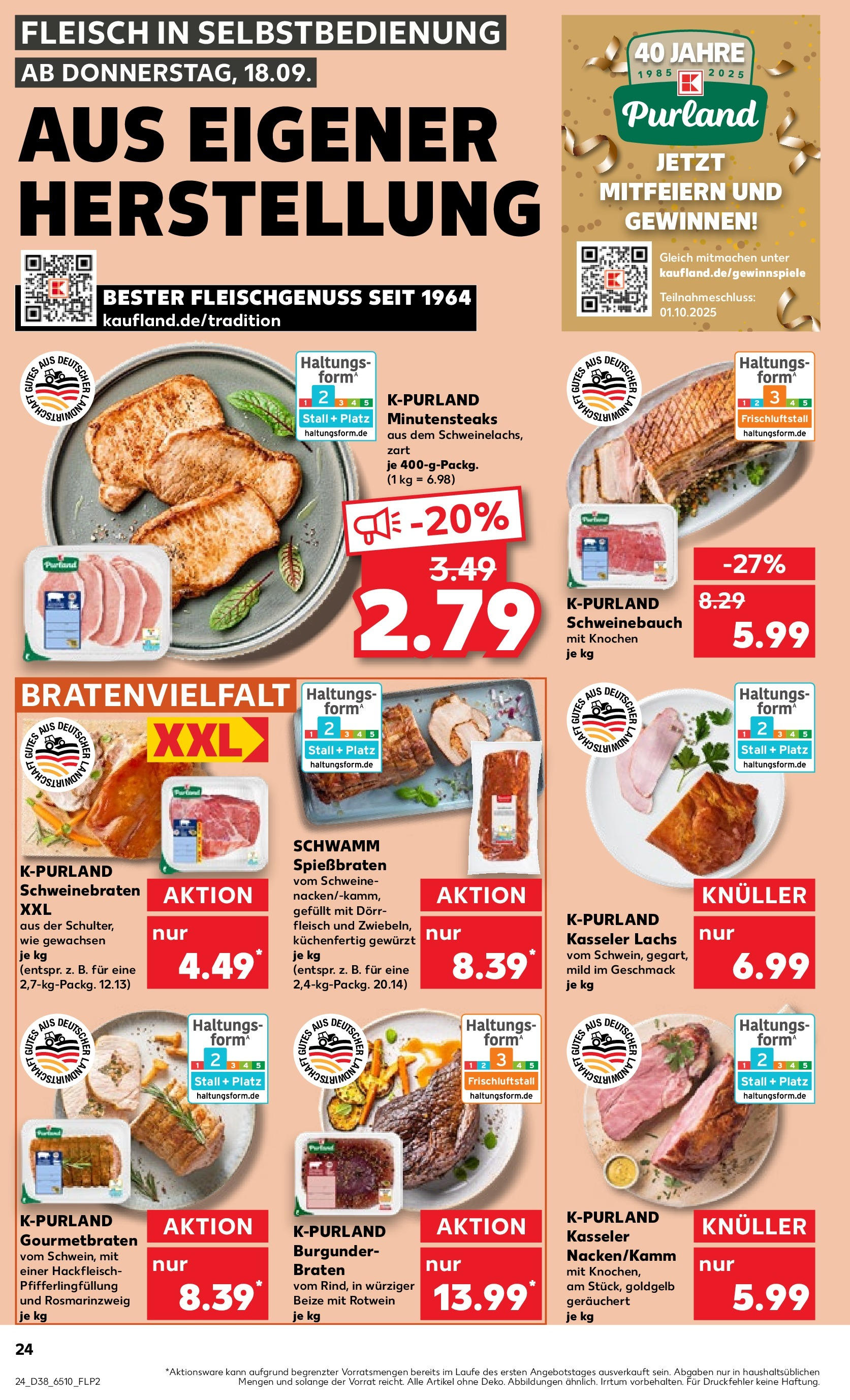 Prospekt Kaufland ab 17.09.2025 » Angebote und Werbung Online | Seite: 28 | Produkte: Rotwein, Schweinebauch, Lachs, Hackfleisch Prospekt Kaufland ab 17.09.2025 » Angebote Online zum Blättern | Seite: 28 | Produkte: Rotwein, Schweinebauch, Lachs, Hackfleisch