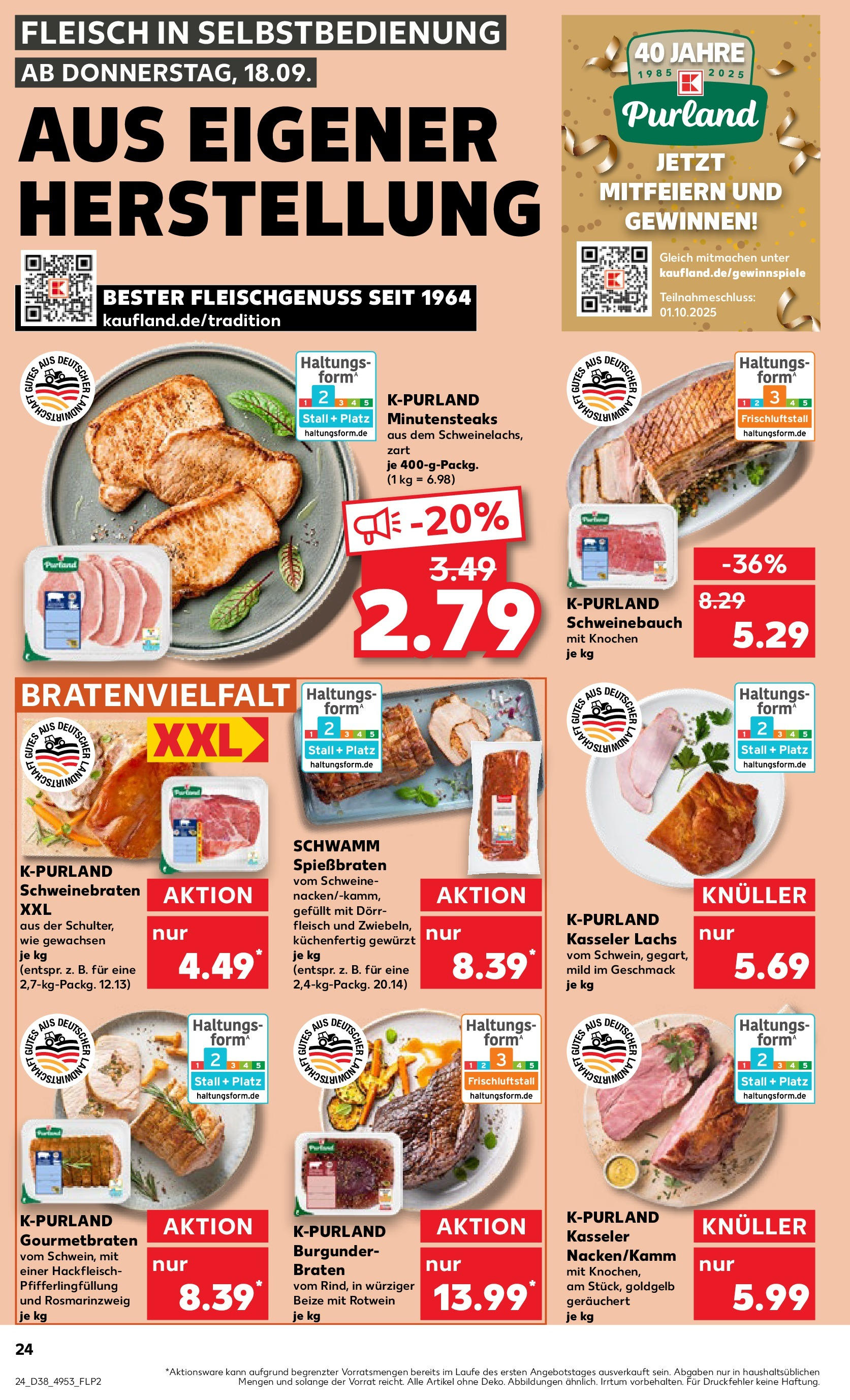 Prospekt Kaufland ab 17.09.2025 » Angebote Online zum Blättern | Seite: 24 | Produkte: Rotwein, Lachs, Fleisch, Hackfleisch