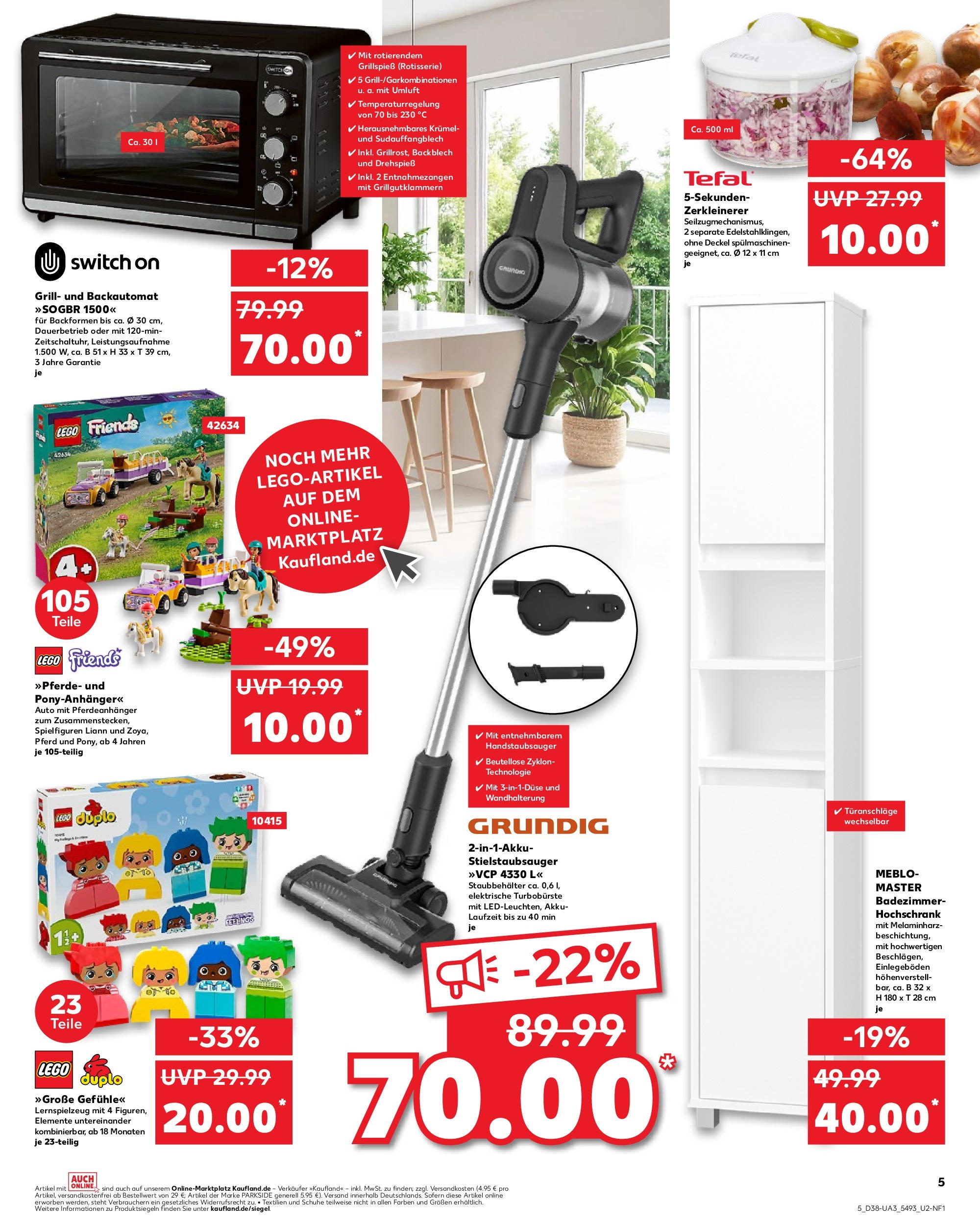 Prospekt Kaufland ab 17.09.2025 » Angebote Online zum Blättern | Seite: 5 | Produkte: Grill, Hochschrank