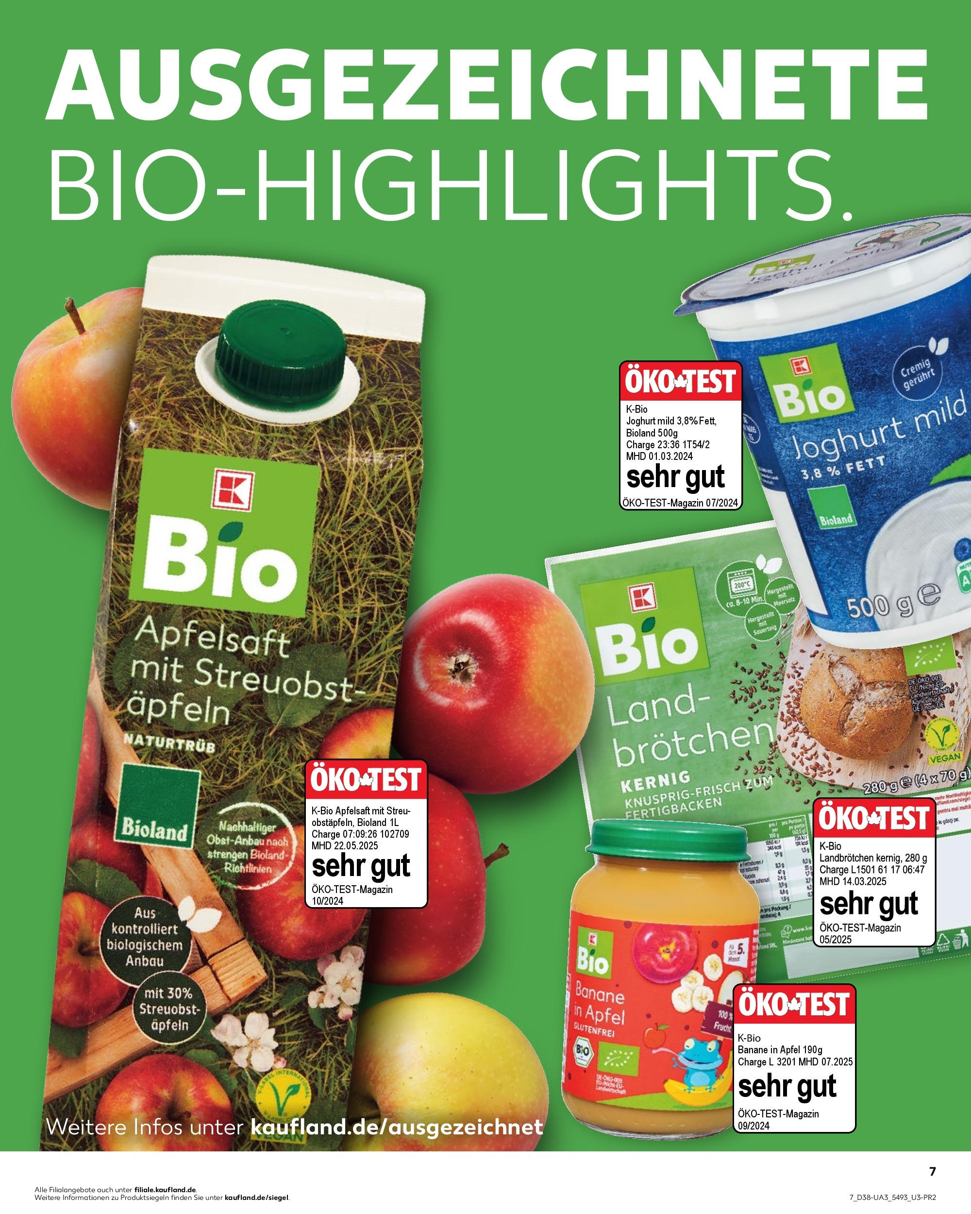 Prospekt Kaufland ab 17.09.2025 » Angebote Online zum Blättern | Seite: 7 | Produkte: Joghurt, Äpfel, Apfelsaft, Apple