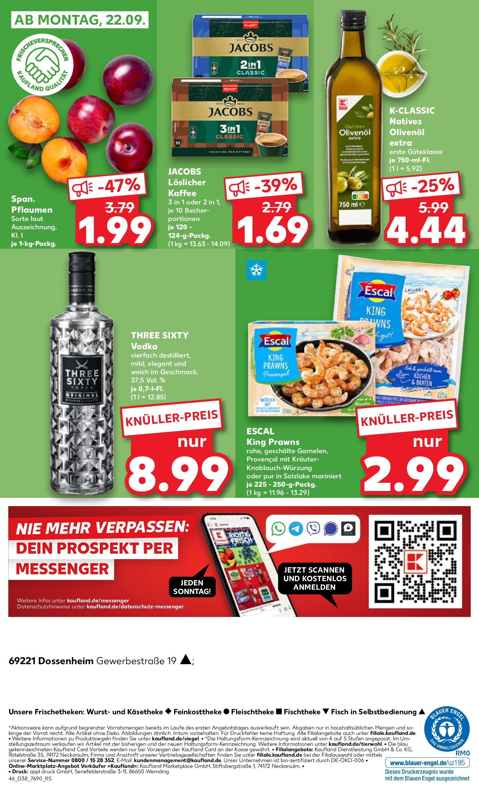 Prospekt Kaufland ab 17.09.2025 » Angebote und Werbung Online | Seite: 46 Prospekt Kaufland ab 17.09.2025 » Angebote Online zum Blättern | Seite: 46