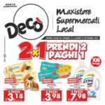 Deco Market 2x1 prendi 2 paghi 1! - al 22.09.2025