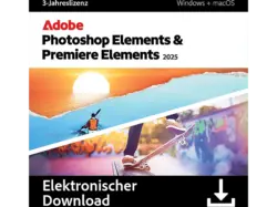 Adobe Photoshop & Premiere Elements 2025, 1 User (3 Jahre) - [Multiplattform]; Electronic Software Download