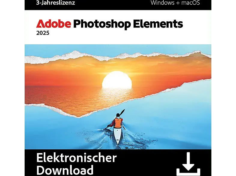 Adobe Photoshop Elements, 1 User (3 Jahre) - [Multiplattform]; Electronic Software Download