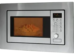 Bomann MWG 2215 EB Einbaumikrowelle mit Grill (800 Watt, Einbauger&auml;t, 20 l, Edelstahlfront)