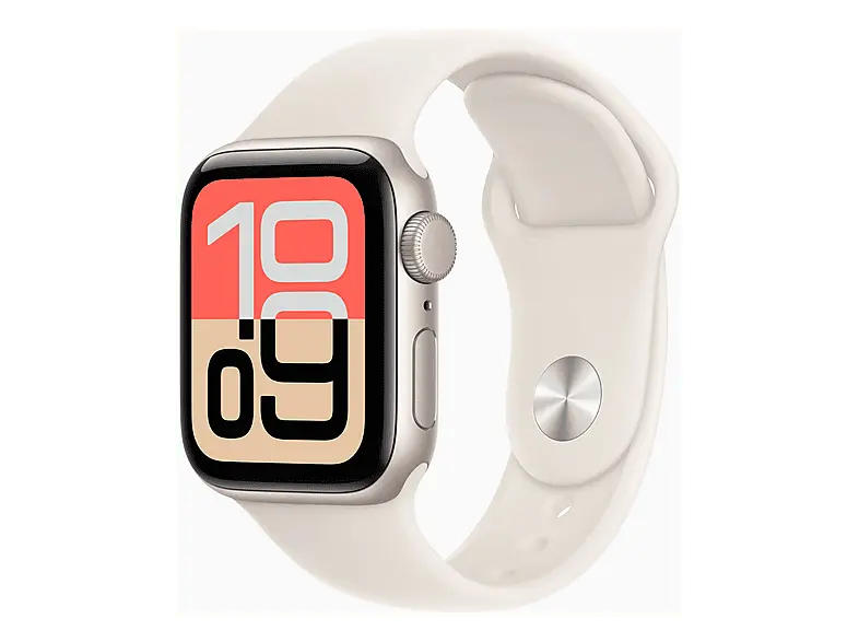 Apple Watch SE 3 GPS 40mm Polarstern Aluminium Case mit Polarstern Sport Band - S/M; Smartwatch