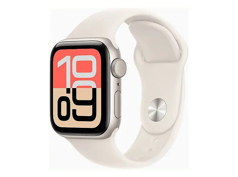 Apple Watch SE 3 GPS 40mm Polarstern Aluminium Case mit Polarstern Sport Band - S/M; Smartwatch