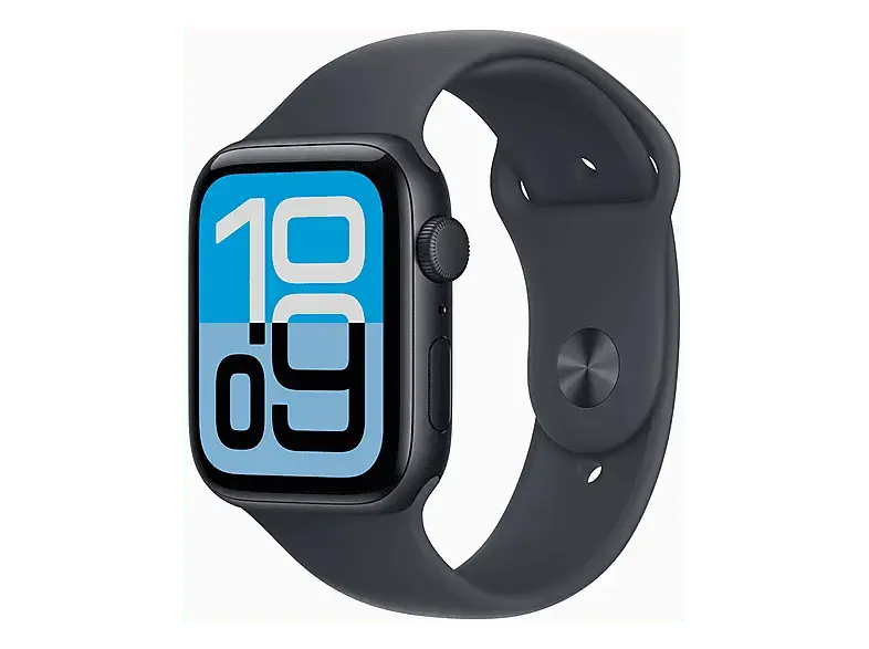 Apple Watch SE 3 GPS 44mm Mitternacht Aluminium Case mit Mitternacht Sport Band - M/L; Smartwatch