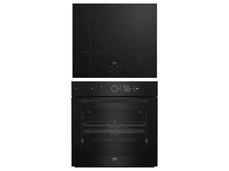 Beko BCBISA17400KSBMPS Backofenset inkl. Kochfeld HII64400QT (Induktionskochfeld, A+, 72 l)