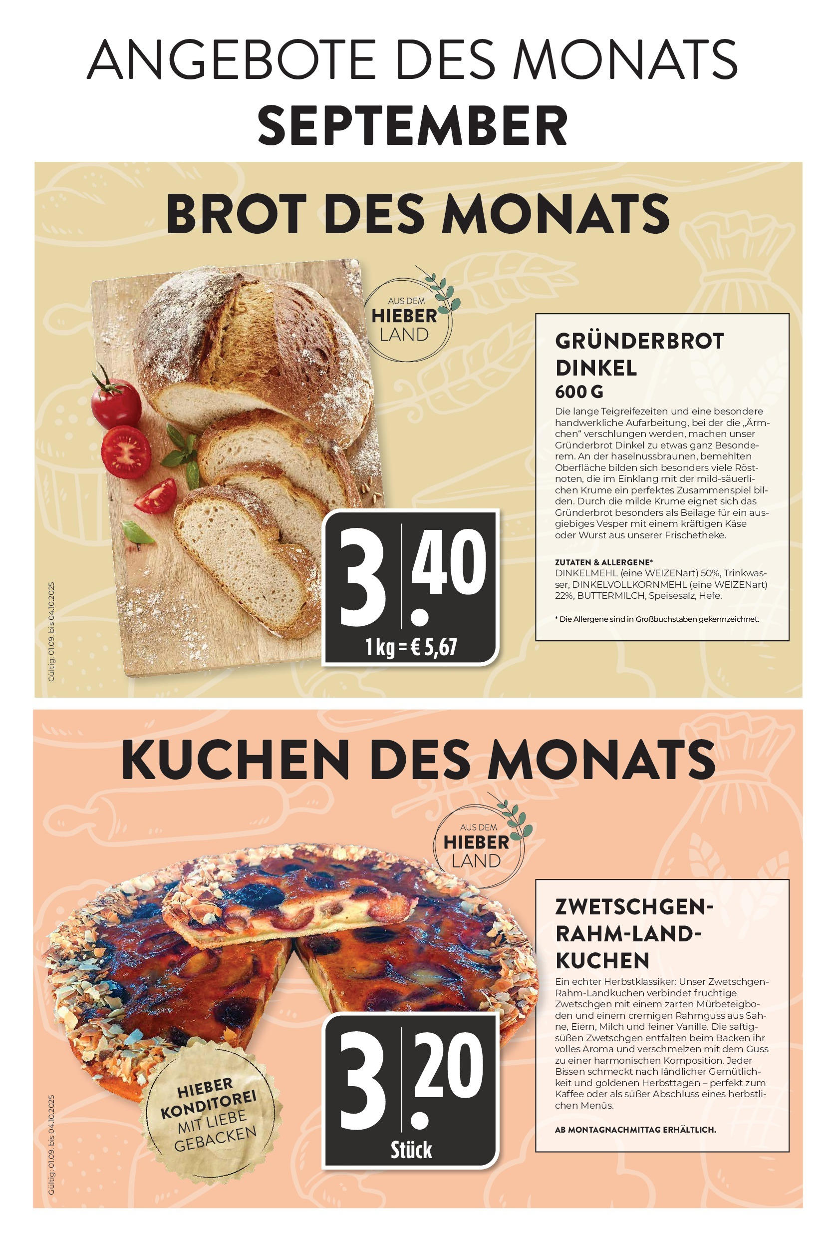 Entdecke - Hieber's Frischecenter: Meine Woche (ab 14.09.2025) zum Blättern | Seite: 17