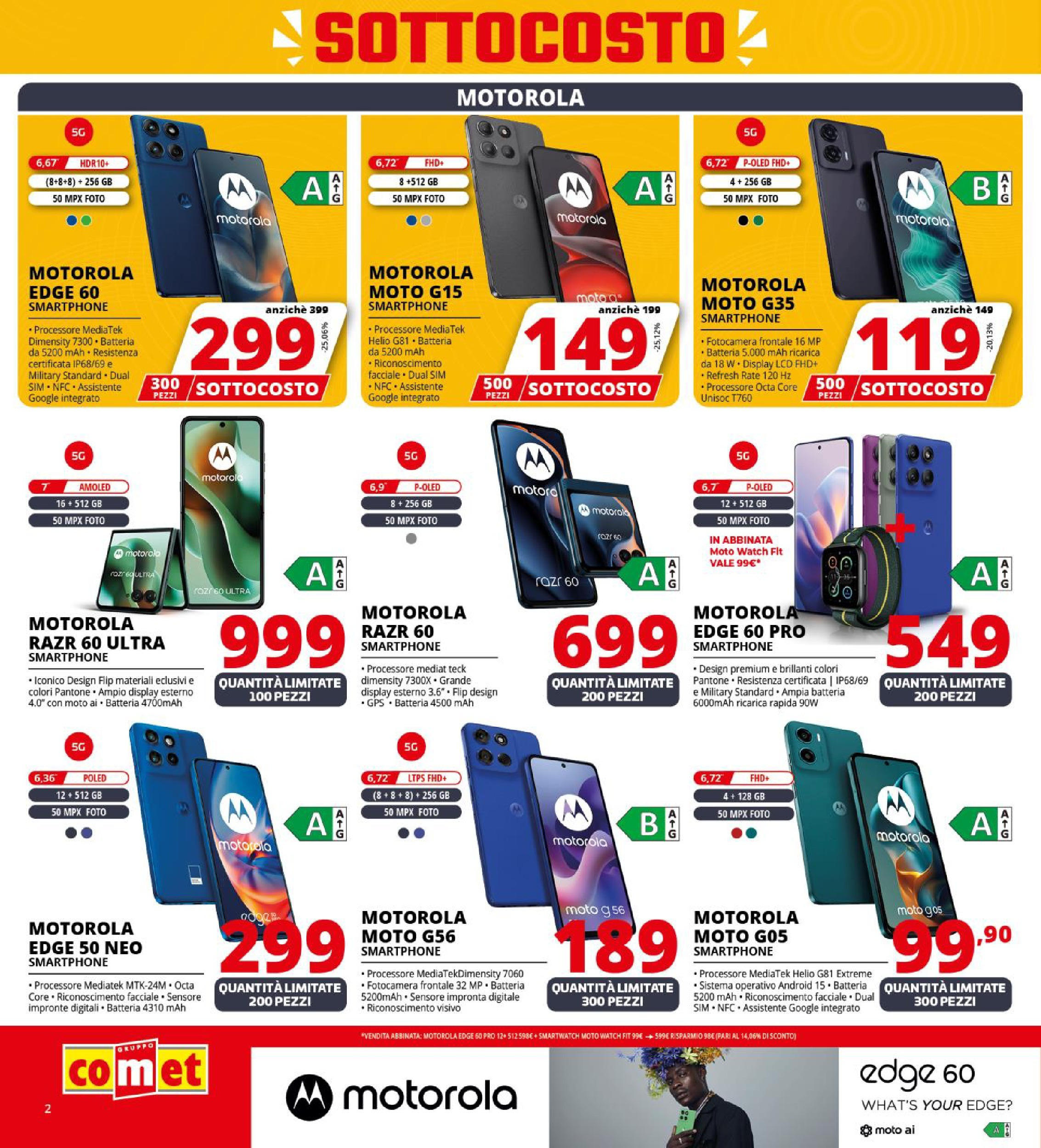Nuovo Comet - SOTTOCOSTO da Comet! dal 11/09/2025 > offerte anteprima 🛍️ | Pagina: 2 | Prodotti: Smartphone, Fotocamera, Smartwatch, Batteria