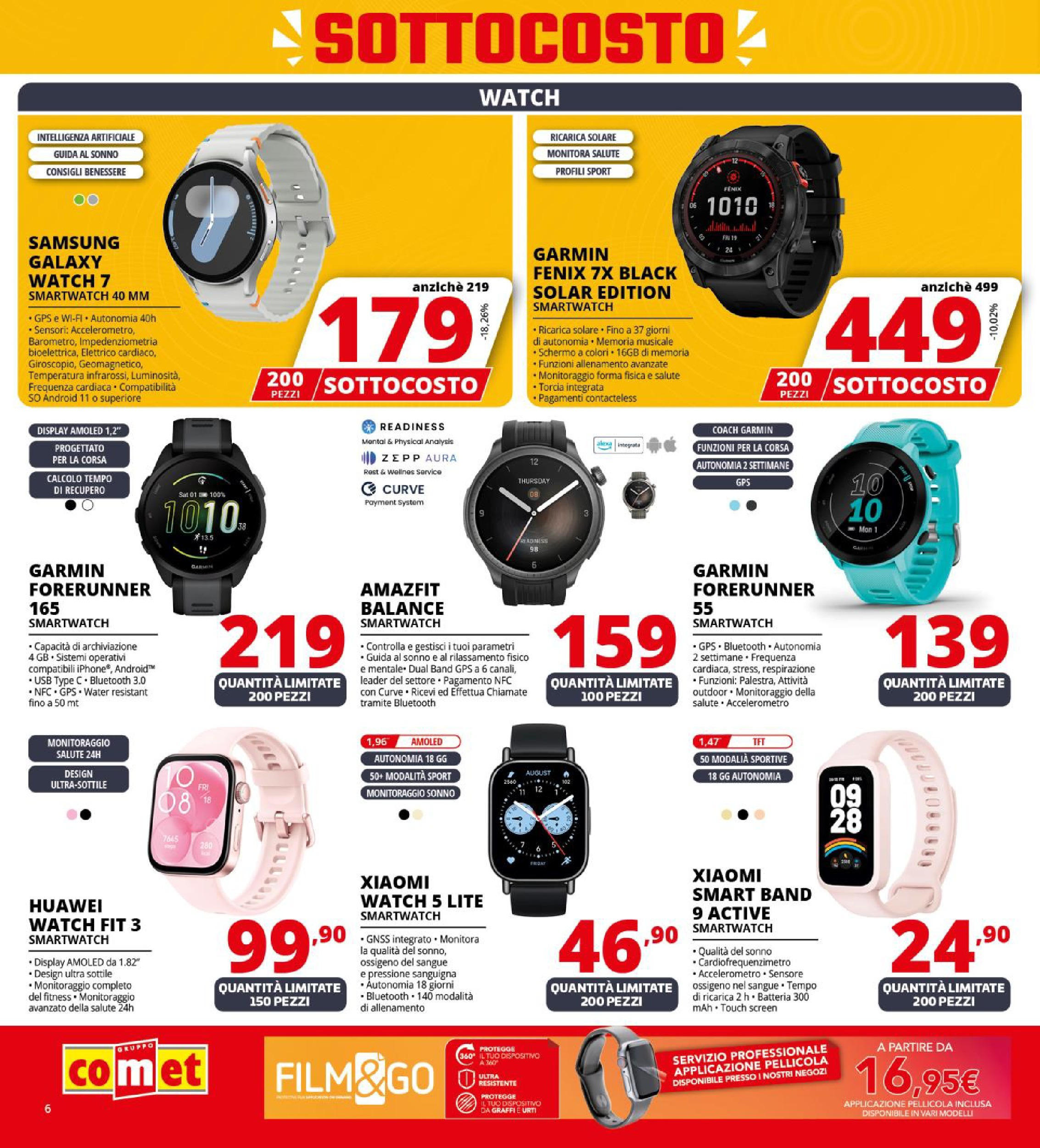 Nuovo Comet - SOTTOCOSTO da Comet! dal 11/09/2025 > offerte anteprima 🛍️ | Pagina: 6 | Prodotti: Xiaomi, Schermo, Smartwatch, Samsung