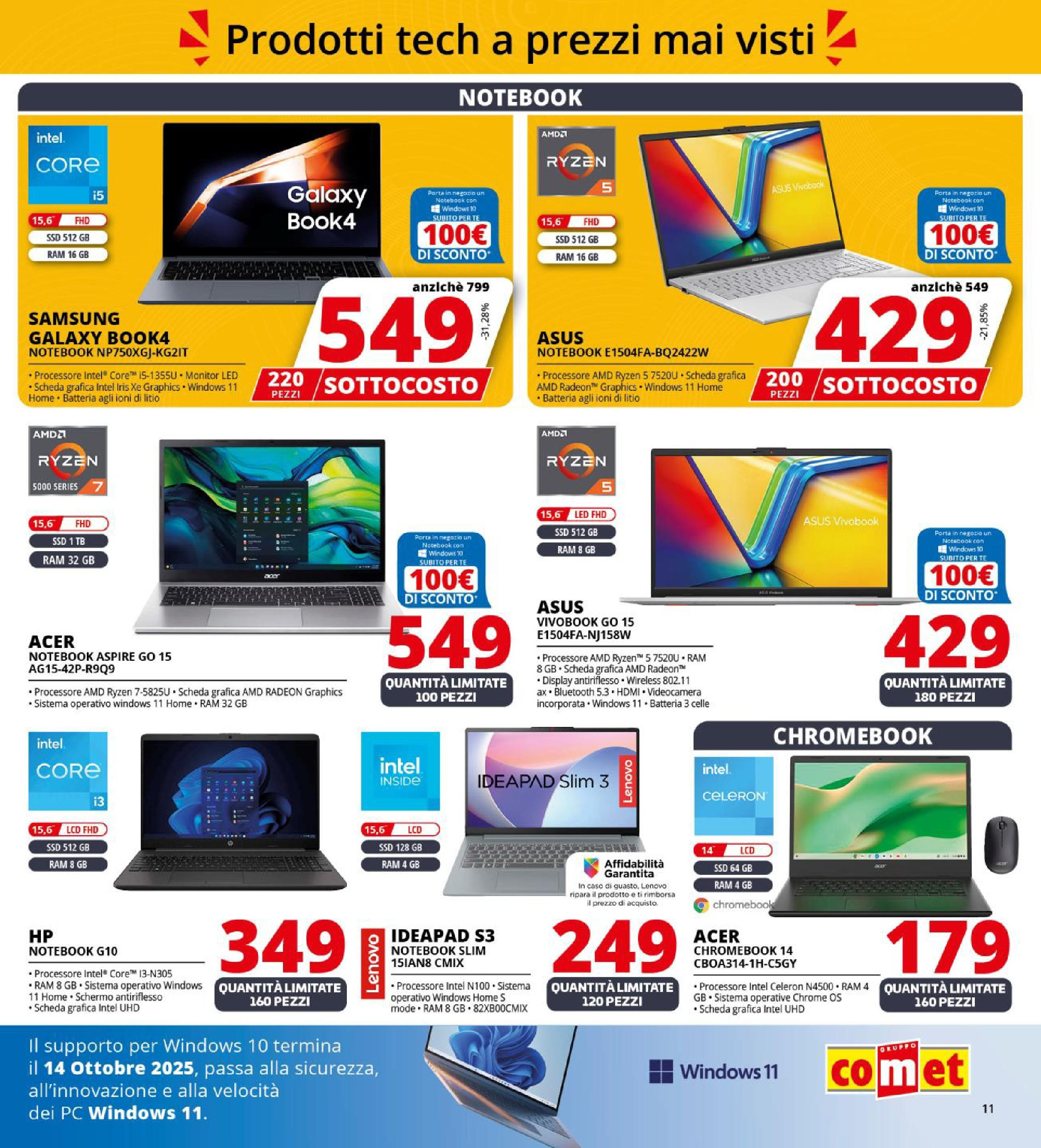 Nuovo Comet - SOTTOCOSTO da Comet! dal 11/09/2025 > offerte anteprima 🛍️ | Pagina: 11 | Prodotti: Monitor, Samsung Galaxy, Tè, PC