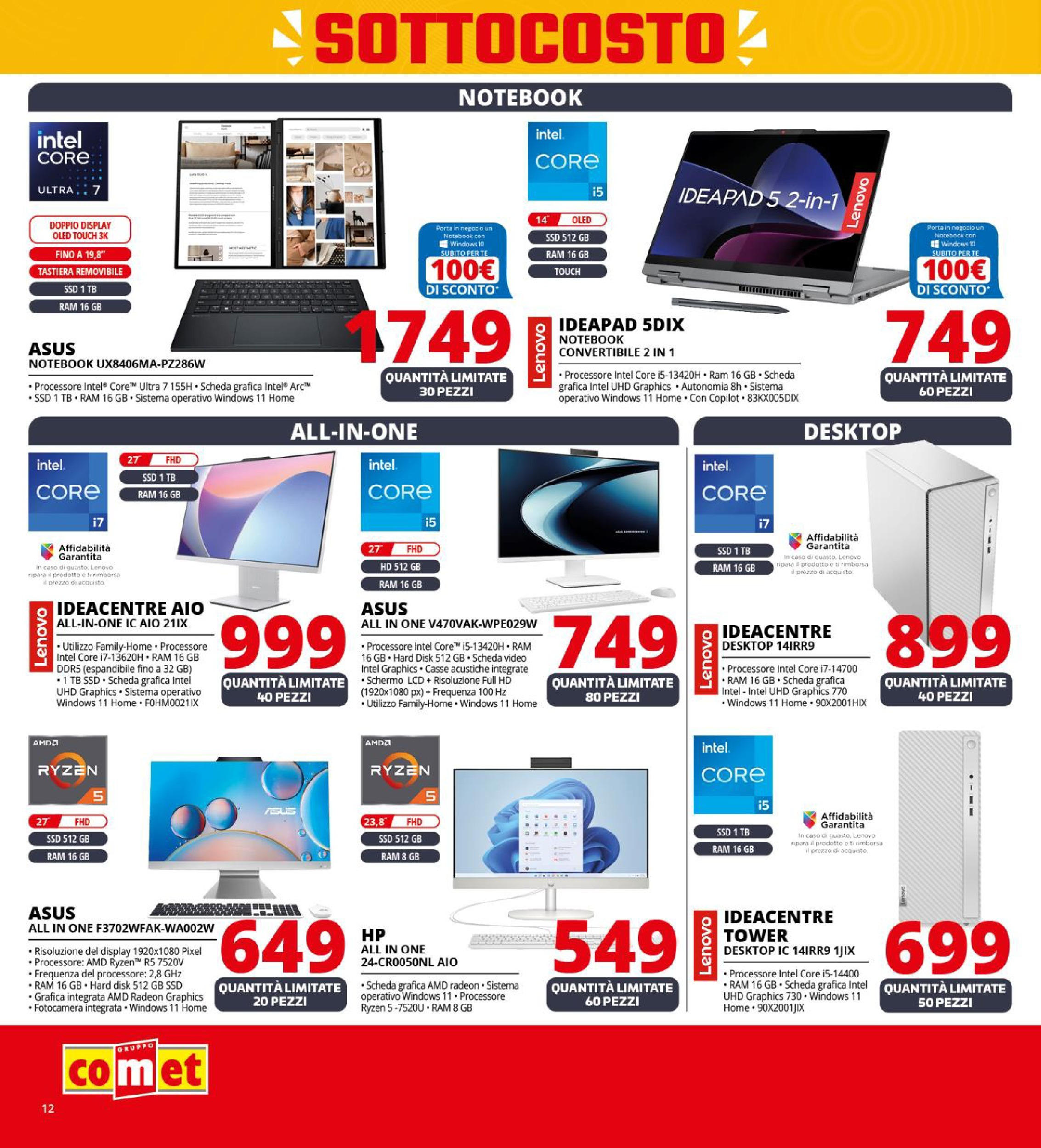 Nuovo Comet - SOTTOCOSTO da Comet! dal 11/09/2025 > offerte anteprima 🛍️ | Pagina: 12 | Prodotti: Schermo, Tè, Tastiera, Video