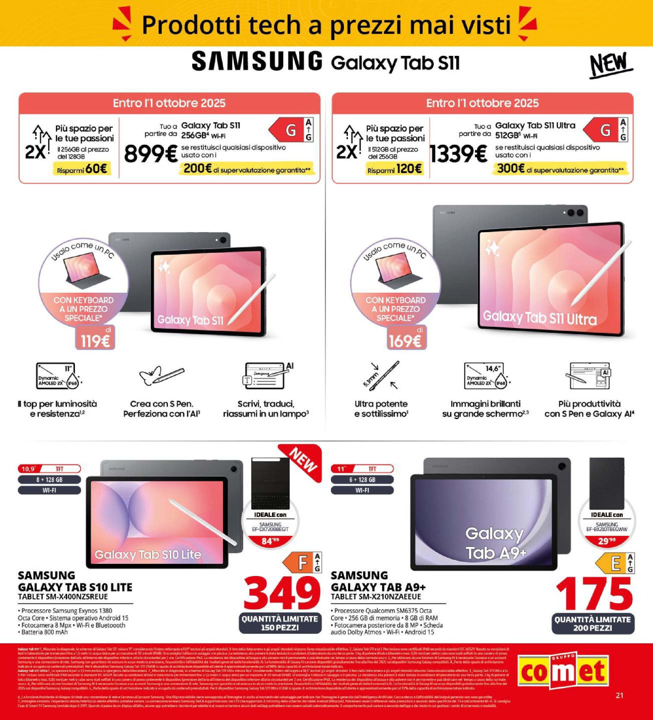 Nuovo Comet - SOTTOCOSTO da Comet! dal 11/09/2025 > offerte anteprima 🛍️ | Pagina: 21 | Prodotti: Tv samsung, Top, TV, Samsung