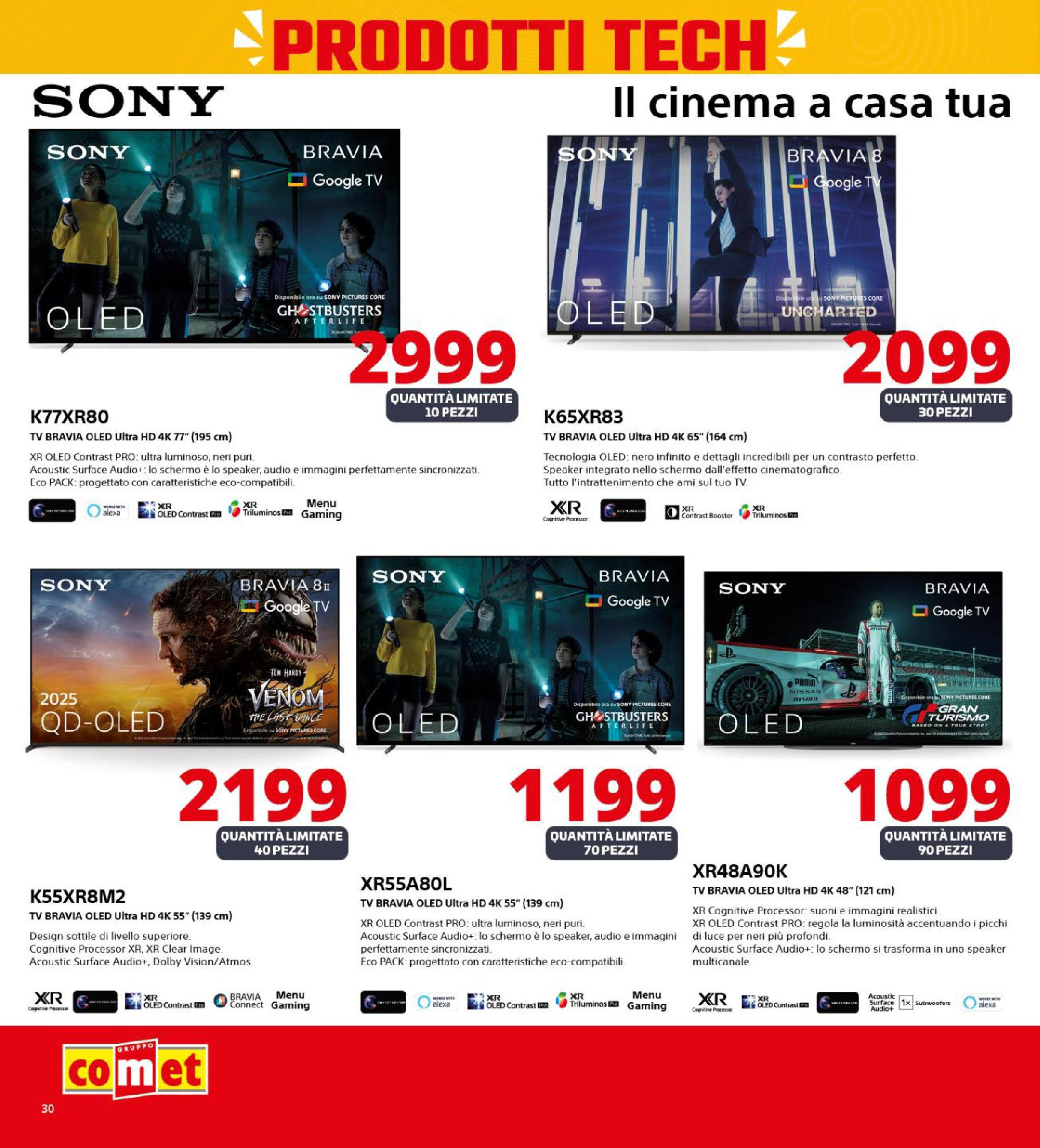 Nuovo Comet - SOTTOCOSTO da Comet! dal 11/09/2025 > offerte anteprima 🛍️ | Pagina: 30 | Prodotti: Schermo, The, TV, Speaker