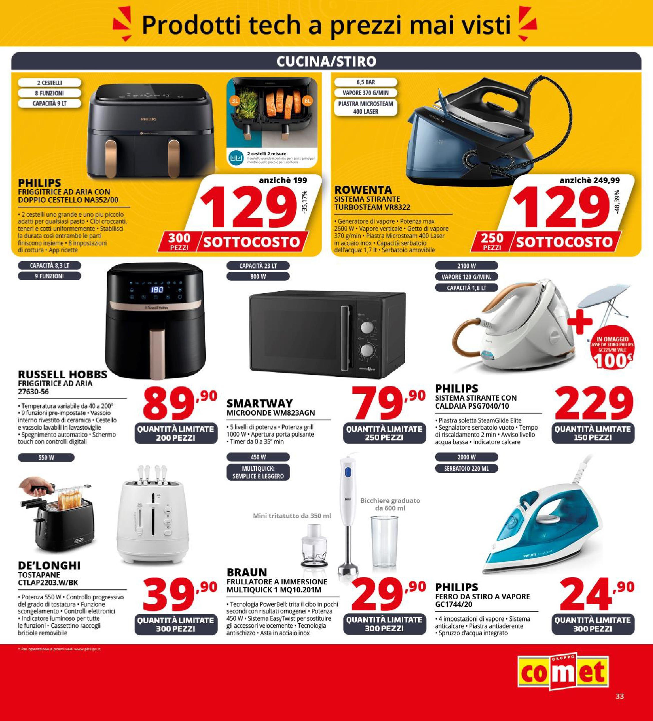 Nuovo Comet - SOTTOCOSTO da Comet! dal 11/09/2025 > offerte anteprima 🛍️ | Pagina: 33 | Prodotti: Frullatore, Lavastoviglie, Generatore, Vassoio