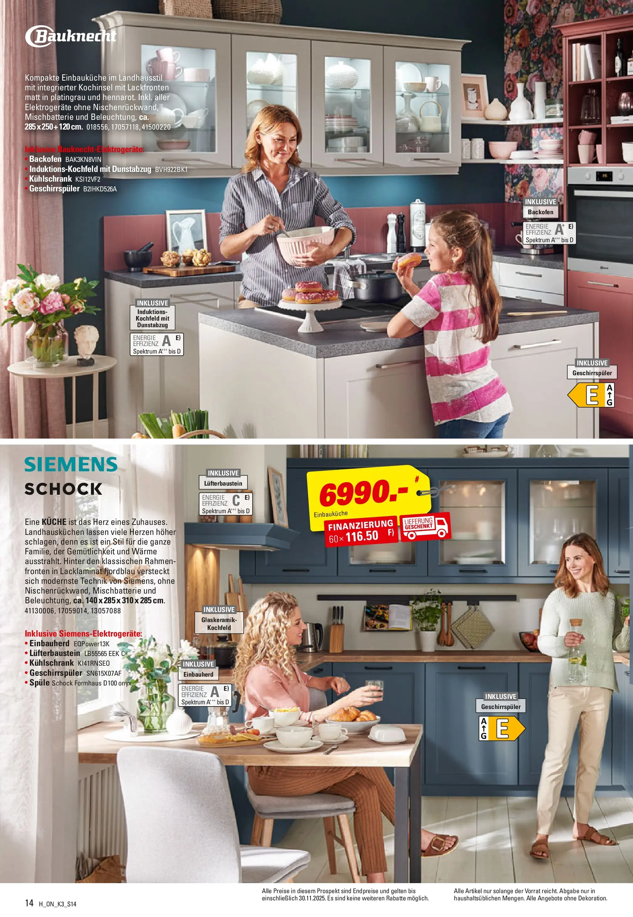 Höffner Küchen- Power Wochen (ab 31.07.2025) zum Blättern | Seite: 14 | Produkte: Einbauküche, Kochfeld, Backofen, Dunstabzug