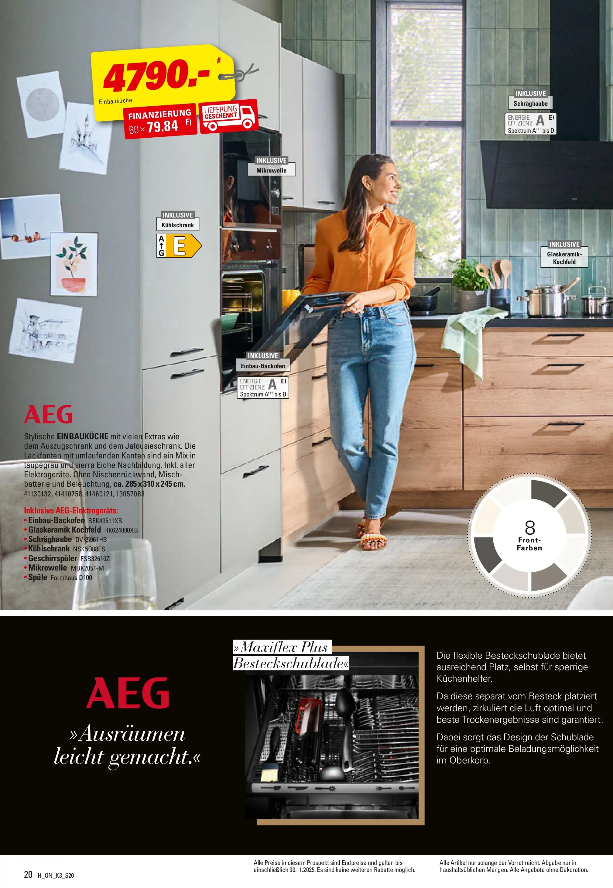 Höffner Küchen- Power Wochen (ab 31.07.2025) zum Blättern | Seite: 20 | Produkte: Mikrowelle, Geschirrspüler, Batterie, Kühlschrank