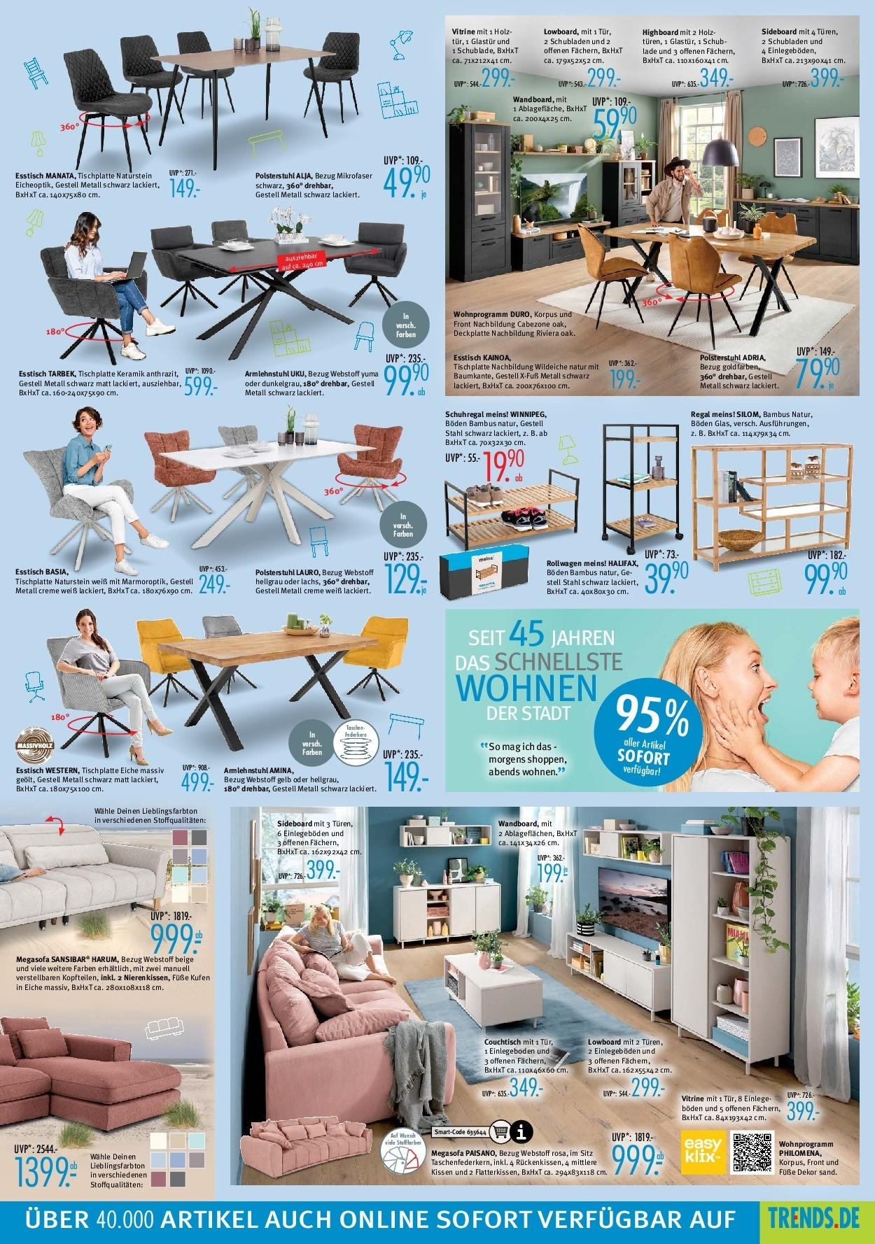 Trends - Ostermann Trends: Neue Möbel wirken Wunder. (ab 19.09.2025) zum Blättern | Seite: 3 | Produkte: HIghboard, Vitrine, Couchtisch, Creme Trends - Ostermann Trends: Neue Möbel wirken Wunder. (ab 19.09.2025) zum Blättern | Seite: 3 | Produkte: HIghboard, Vitrine, Couchtisch, Creme