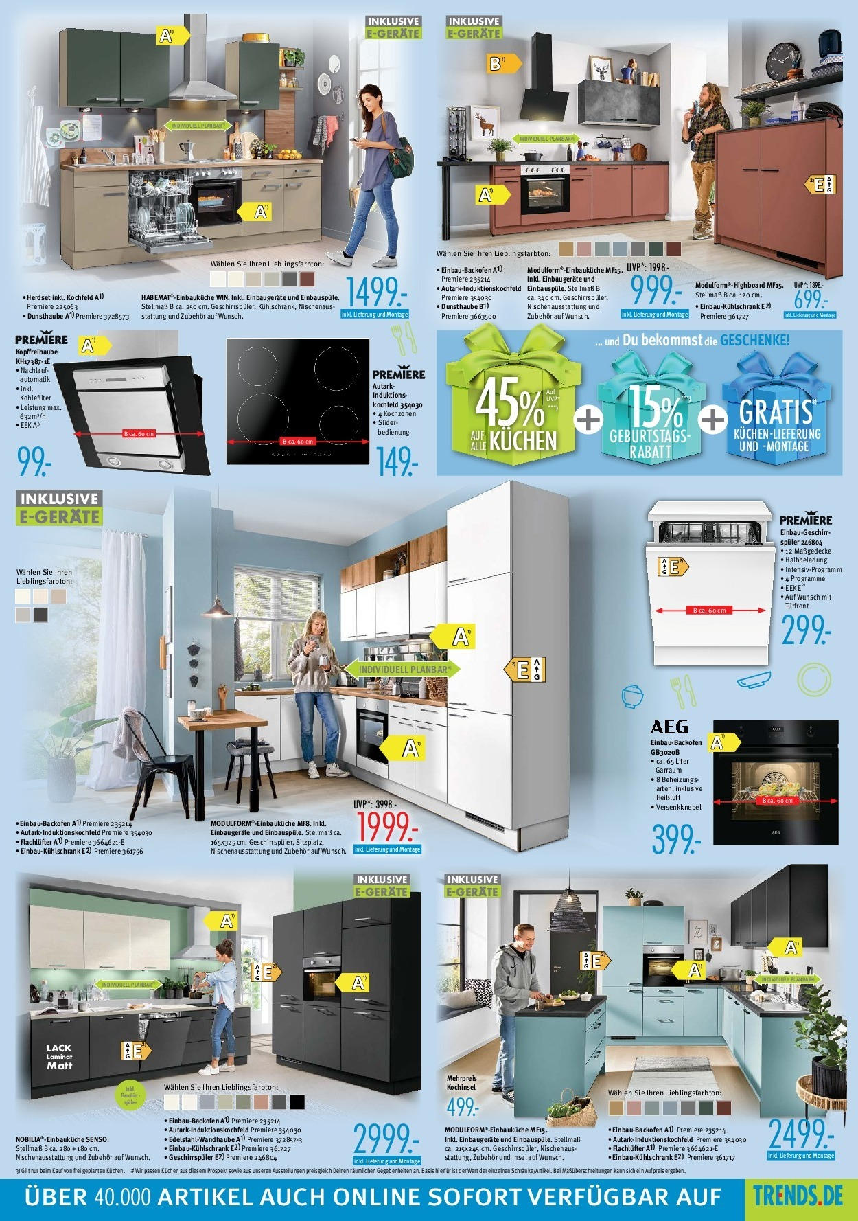 Trends - Ostermann Trends: Neue Möbel wirken Wunder. (ab 19.09.2025) zum Blättern | Seite: 8 | Produkte: Einbauküche, Kochfeld, Backofen, Kuchen Trends - Ostermann Trends: Neue Möbel wirken Wunder. (ab 19.09.2025) zum Blättern | Seite: 8 | Produkte: Einbauküche, Kochfeld, Backofen, Kuchen