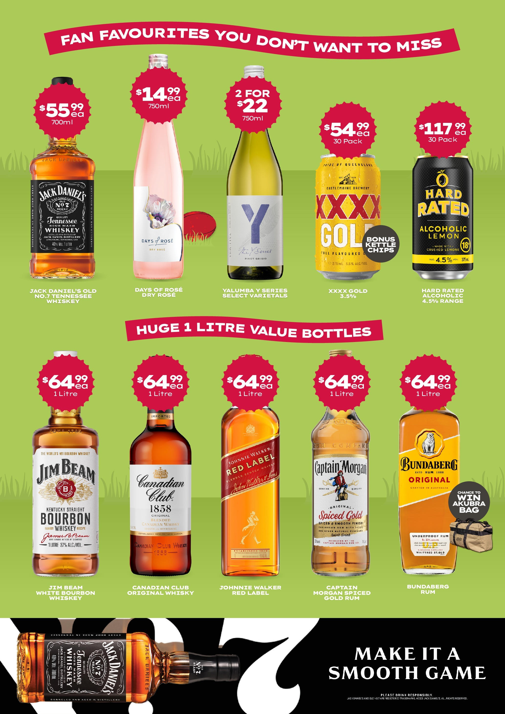 Discover - Score with these Unseriously Good Footy Final Deals - 14/09/2025 > weekly / monthly specials | Page: 7 | Products: Whiskey, Lemon, Scotch, Game