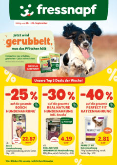 Fressnapf - Fressnapf Angebote 18.09. bis 20.09. ab 17.09.2025 gültig